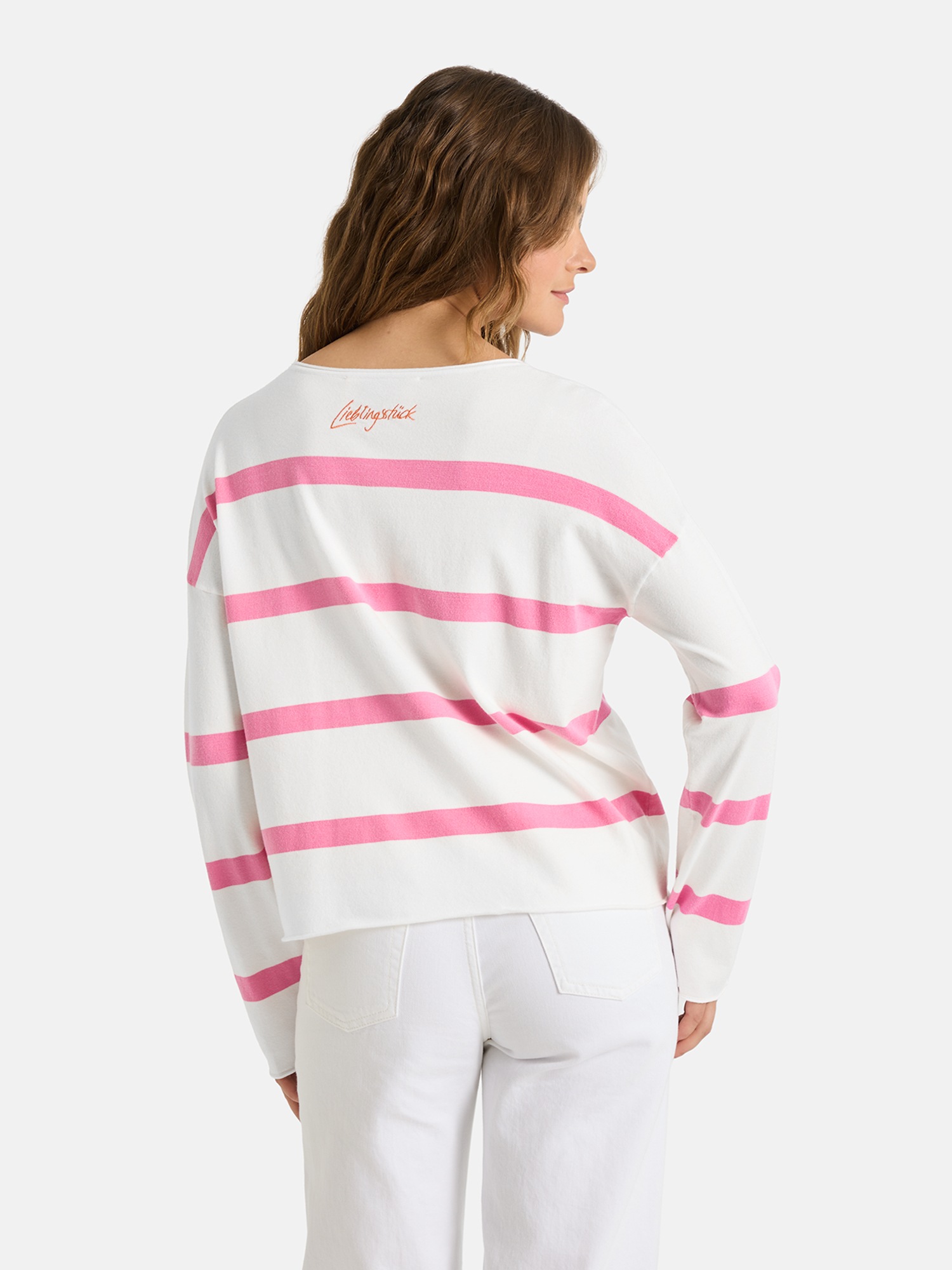 Lieblingsstück Rundhalspullover "MarciEP" mit Streifen günstig online kaufen