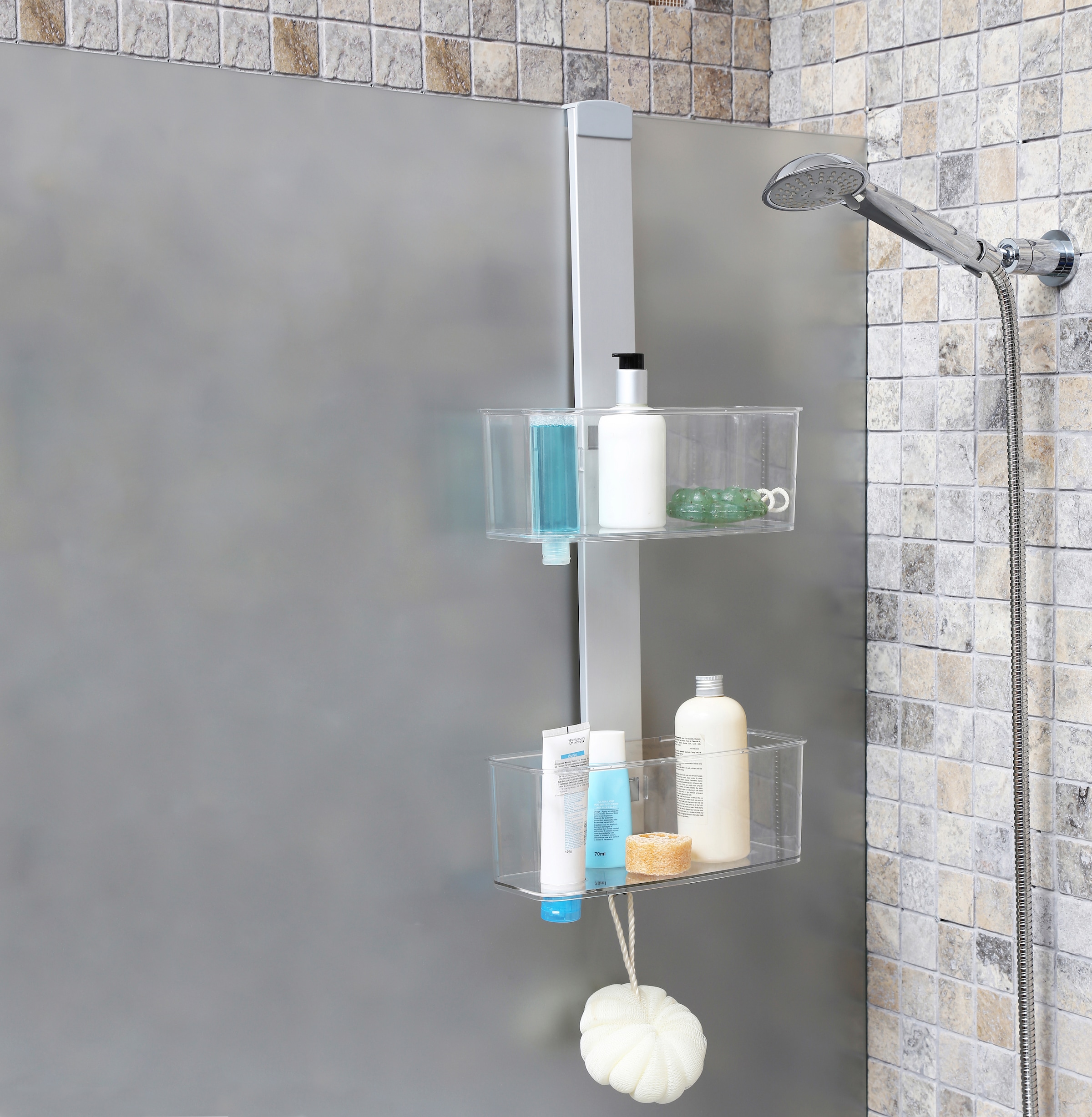 Bischof Duschregal "Yoki" rostfrei, für Duschtüren von 6 - 11 mm geeignet, günstig online kaufen