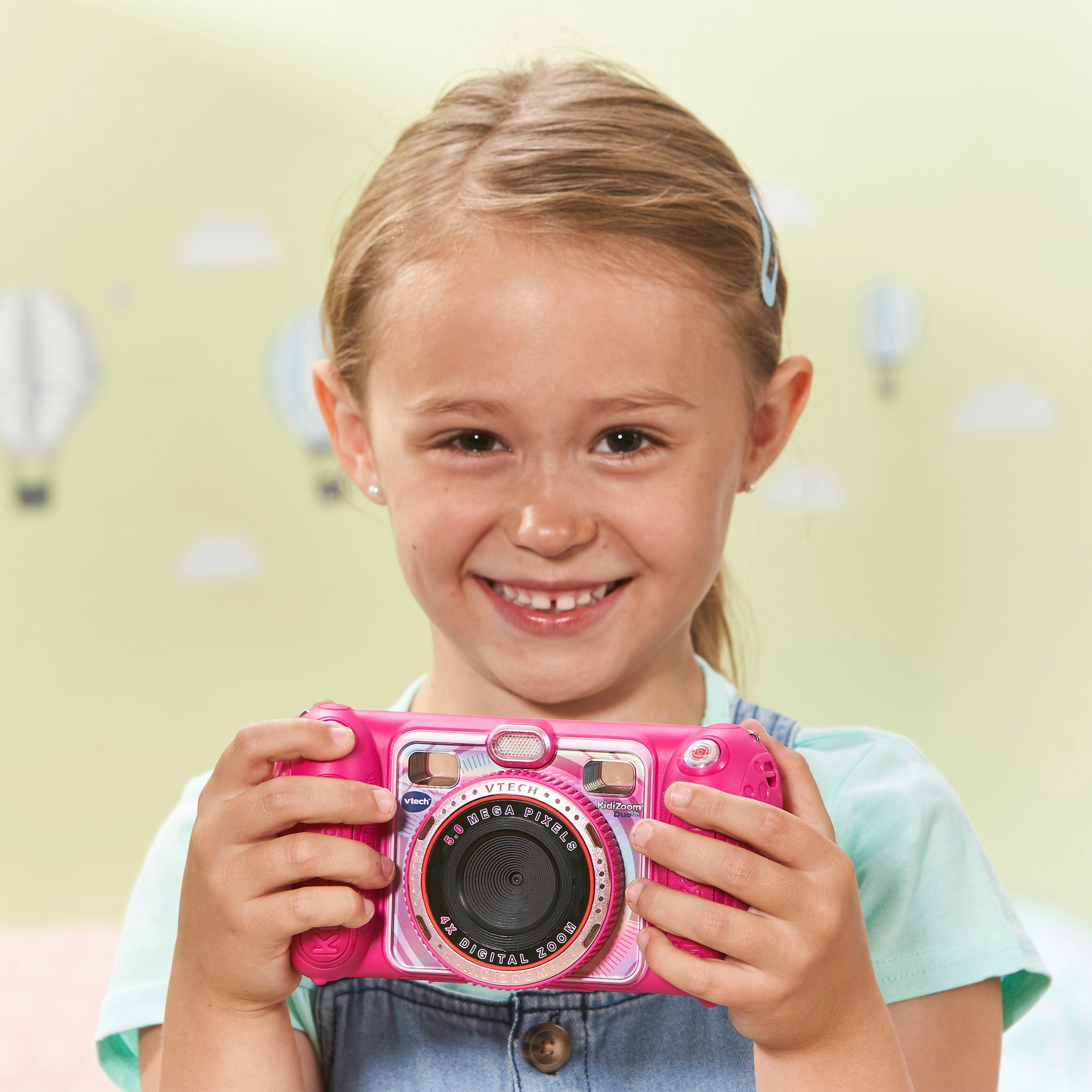 Vtech® Kinderkamera »KidiZoom Duo Pro, pink«, inklusive Tragetasche