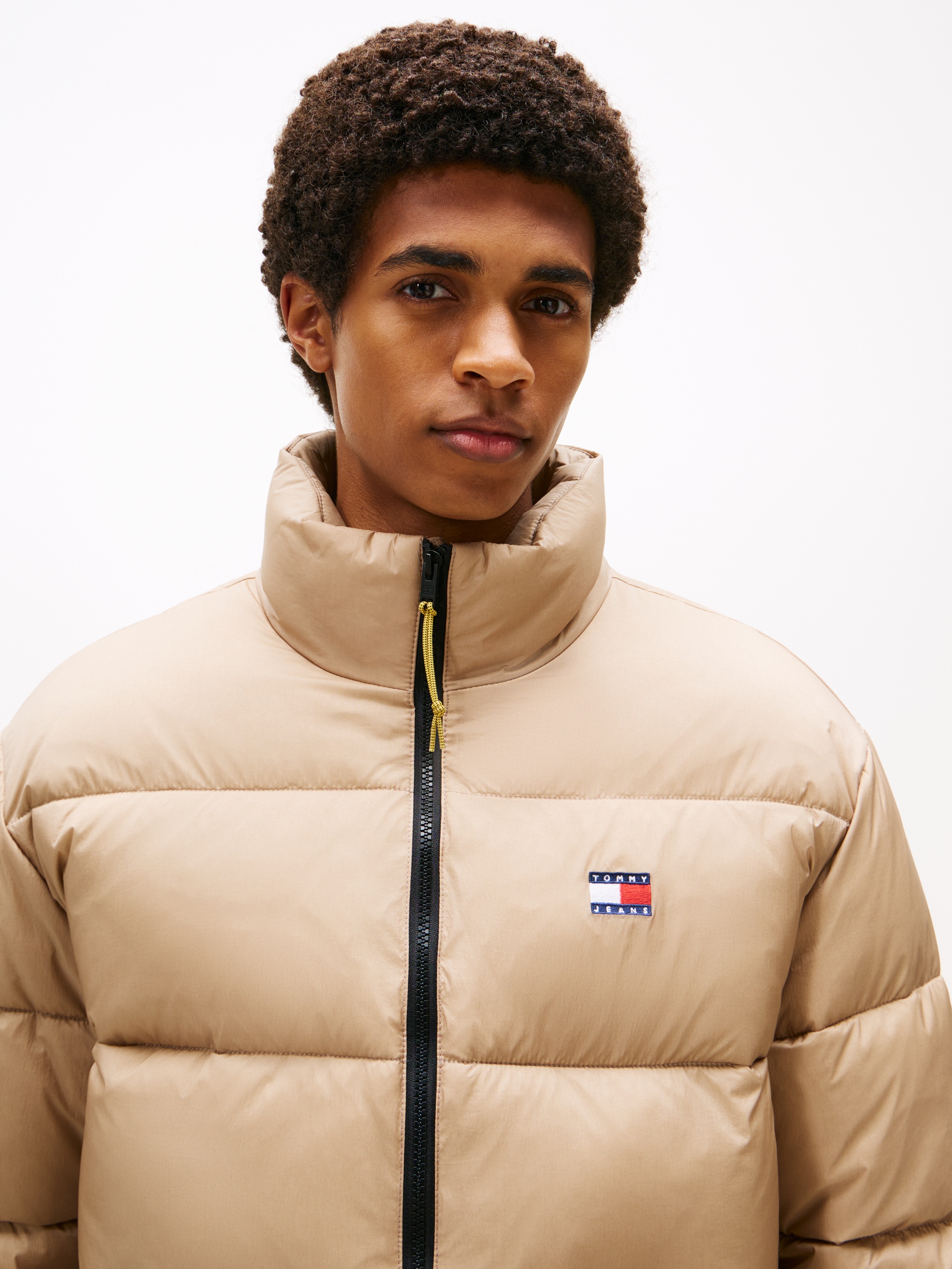 Tommy Jeans Steppjacke "VAIL PUFFER" ohne Kapuze Winterjacke Pufferjacket R günstig online kaufen