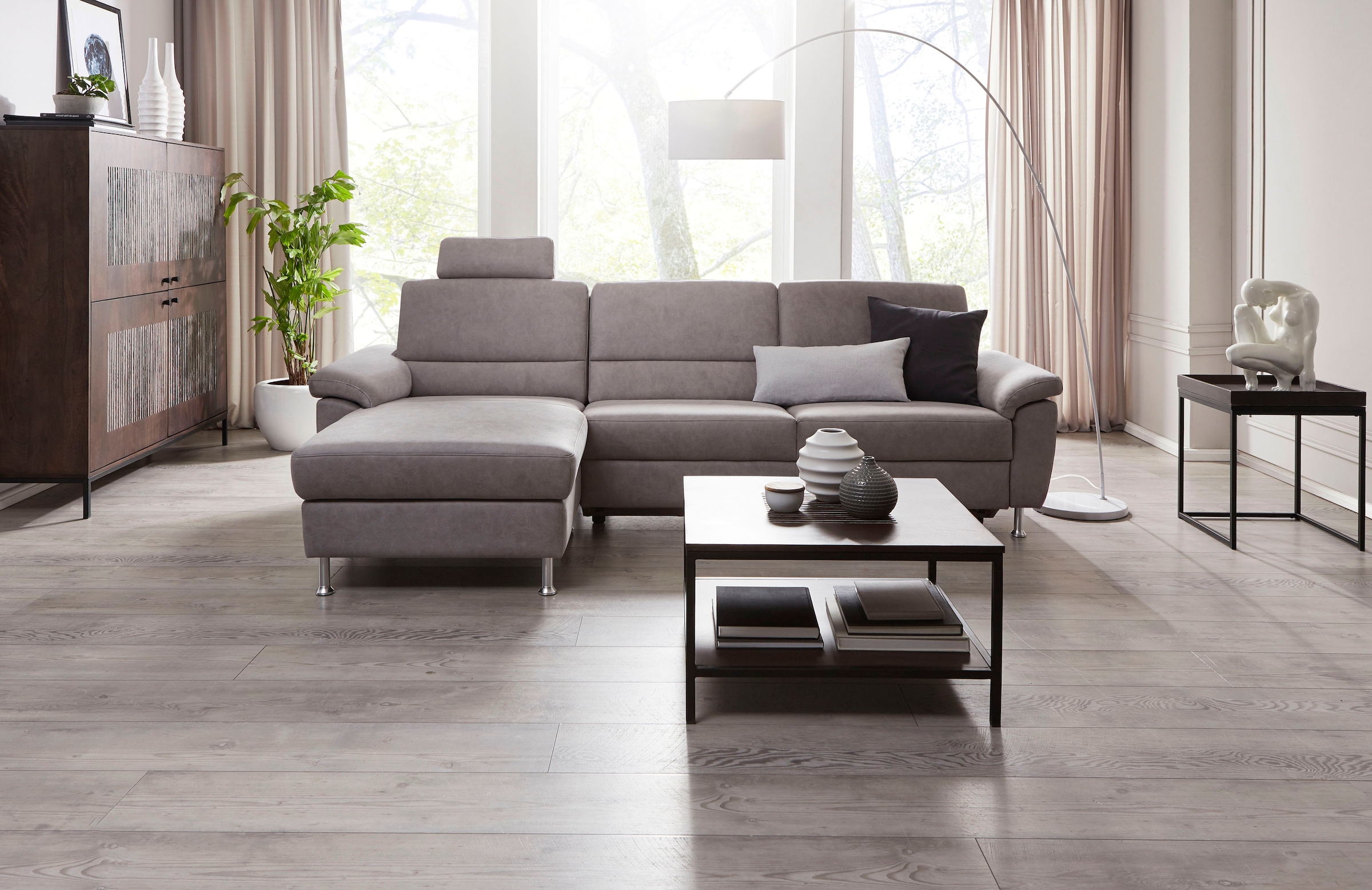 CALIZZA INTERIORS Ecksofa "Onyx L-Form", Recamiere links oder rechts, wahlw günstig online kaufen