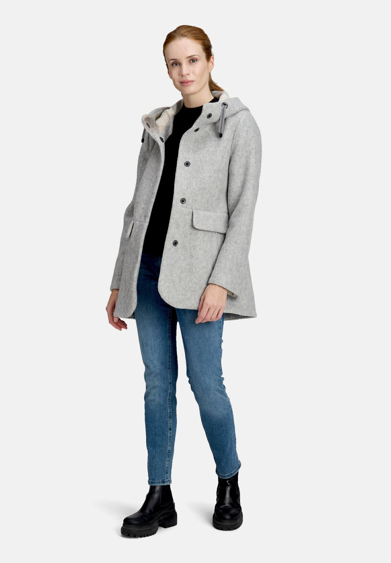 Amber & June Winterjacke "Damen mit Kapuze" mit Kapuze
