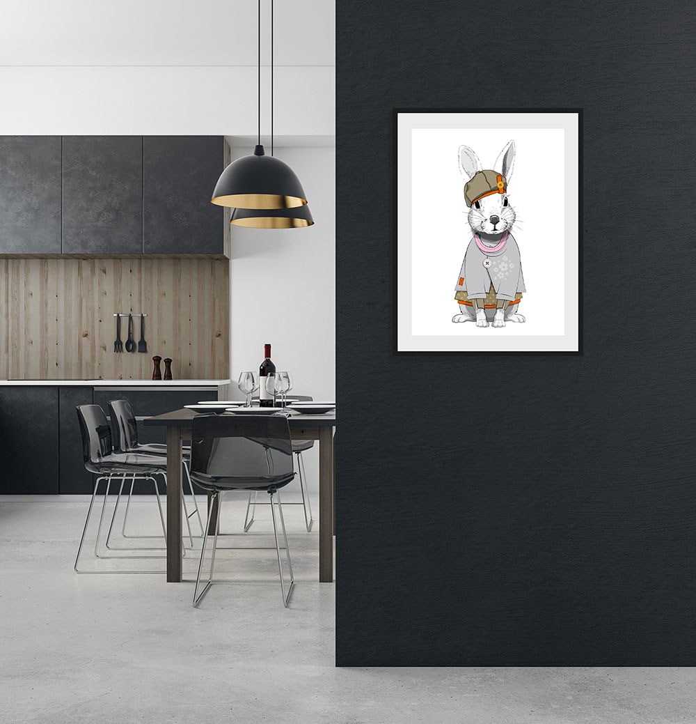 queence Bild "Leevi", Hase-Hasen-Kunst-Haustiere, (1 St.), HD Premium Poste günstig online kaufen