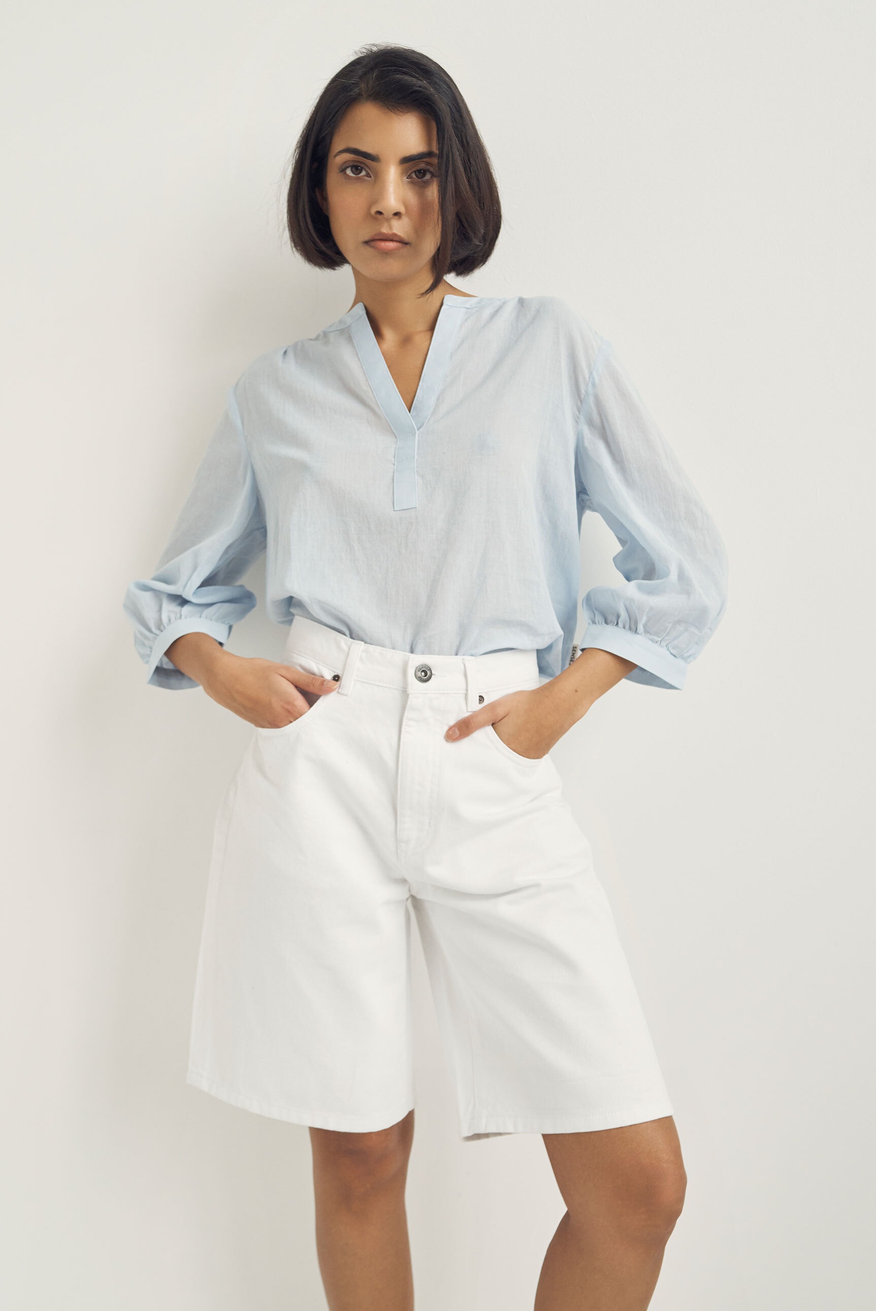 SENSES.THE LABEL Schlupfbluse, mit Rückenpasse