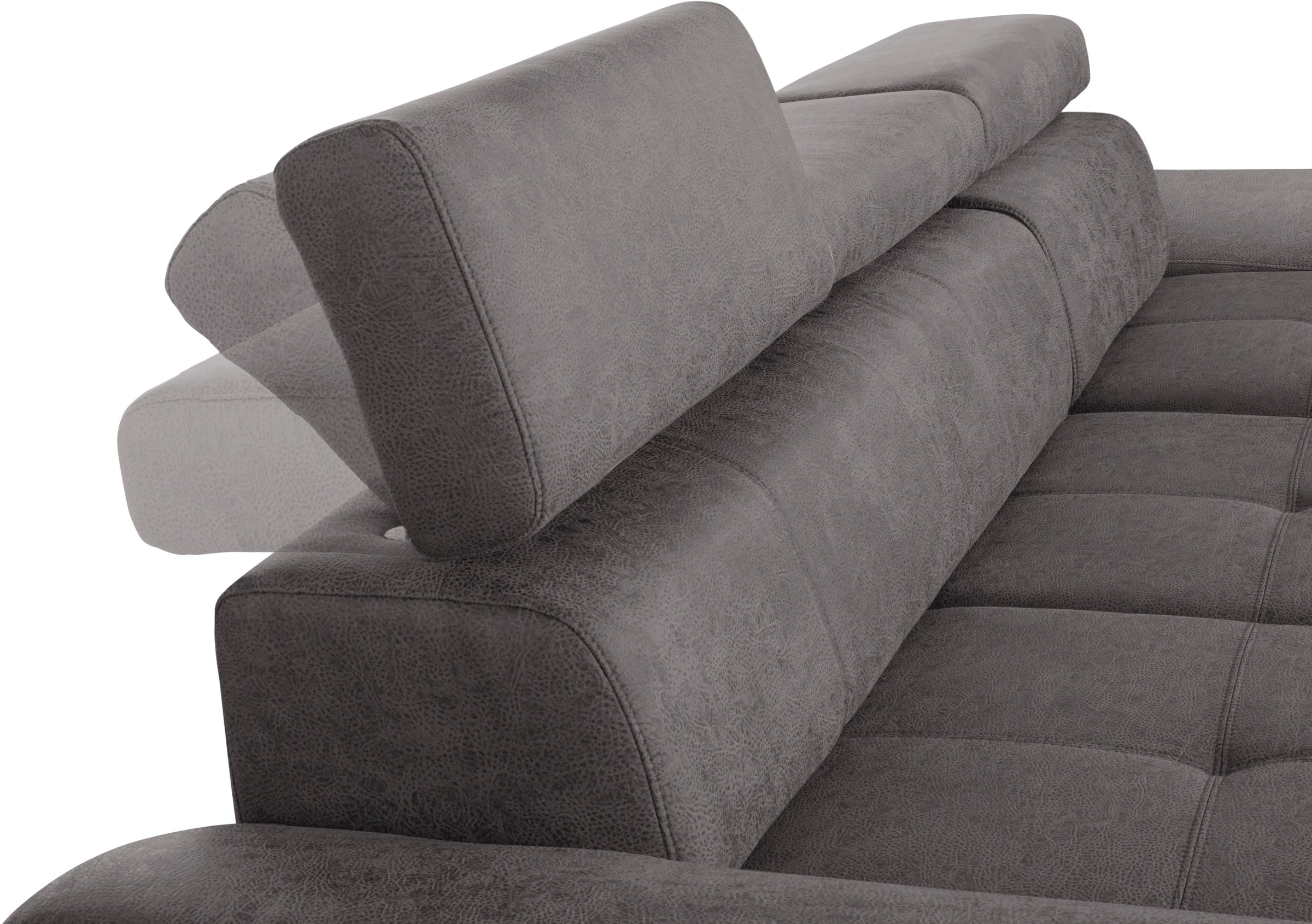 exxpo - sofa fashion Ecksofa »Enya, aufwendige Detailverarbeitung, hoher Sitzkomfort, bequem, L-Form«, inkl. Kopfteilverstellung, wahlweise mit Bettfunktion und Bettkasten