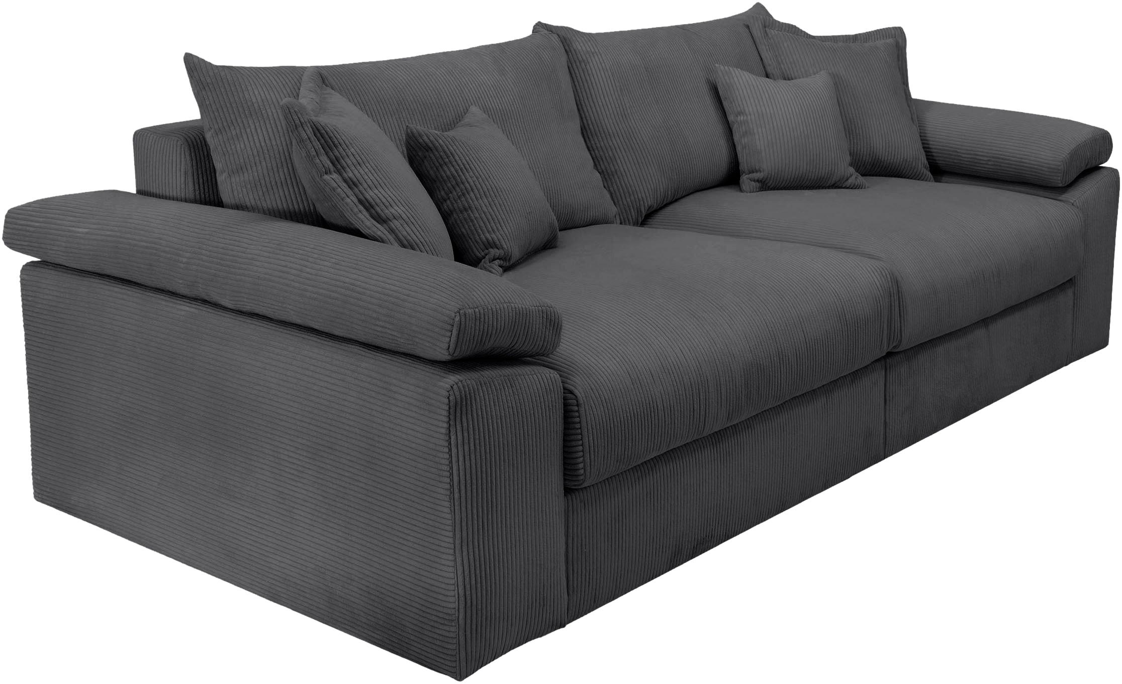 Home affaire Big-Sofa »Soft&Cosy XL - Breite 246 cm«, Mega-Sofa, in Cord, Federkern-Polsterung
