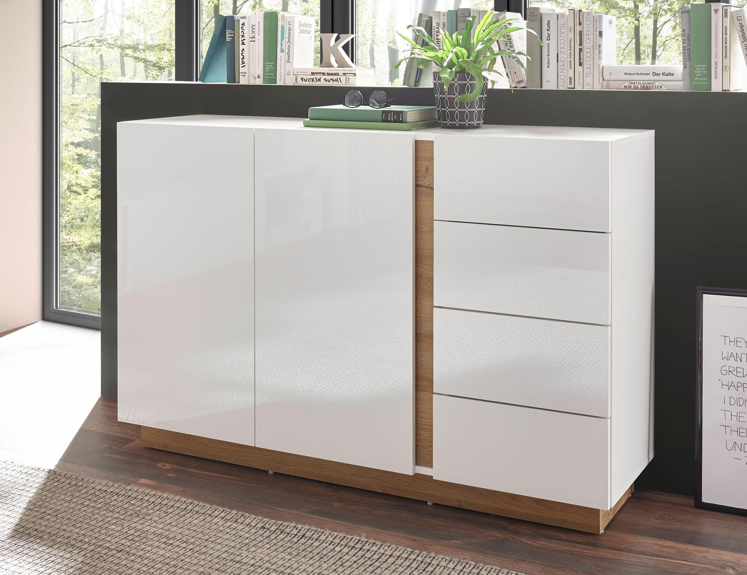 Home affaire Sideboard "CLAiR Sideboard 53" Breite 138 cm günstig online kaufen
