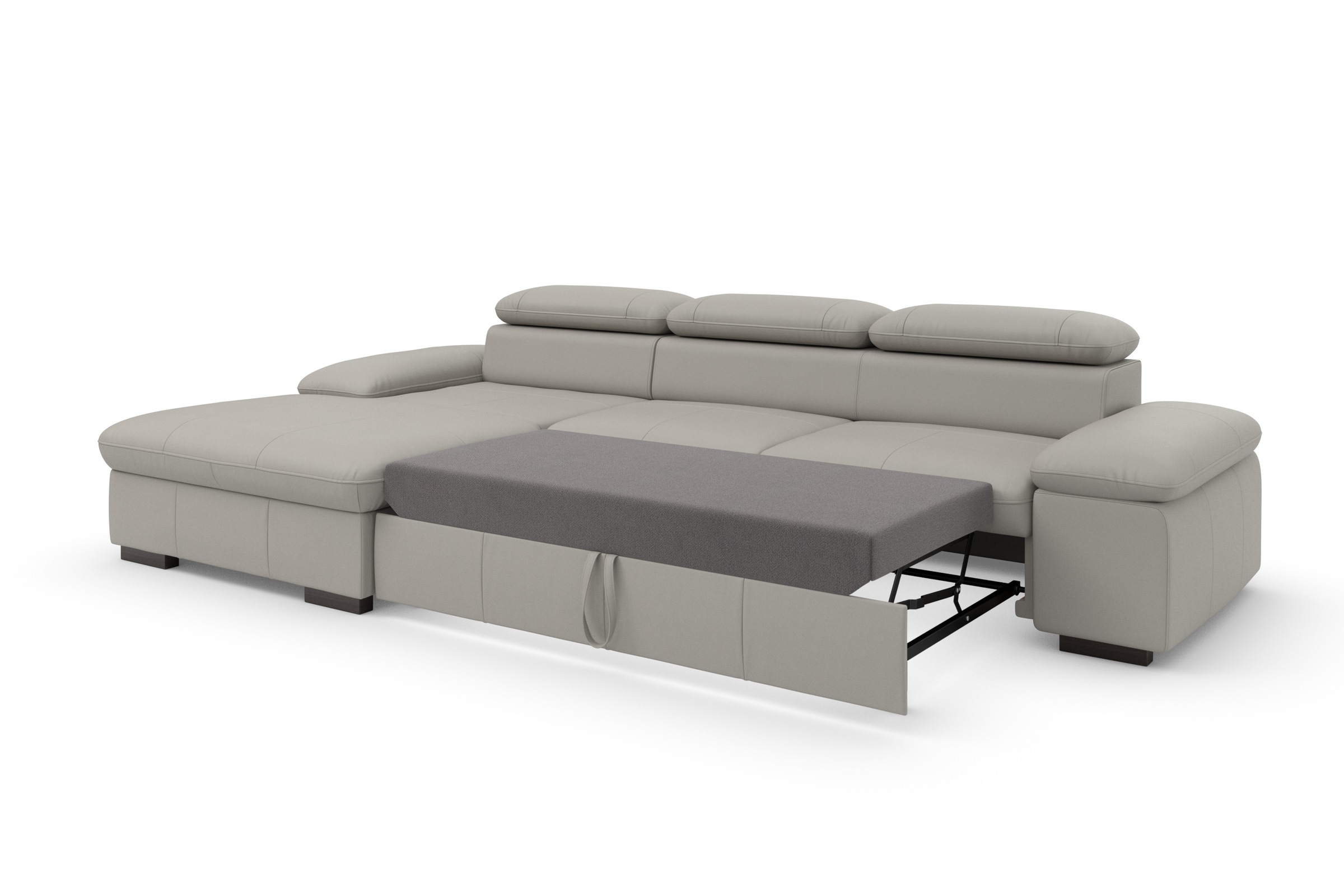 Home affaire Ecksofa »Alberto L-Form«, mit Kopfteilverstellung, wahlweise mit Bettfunktion