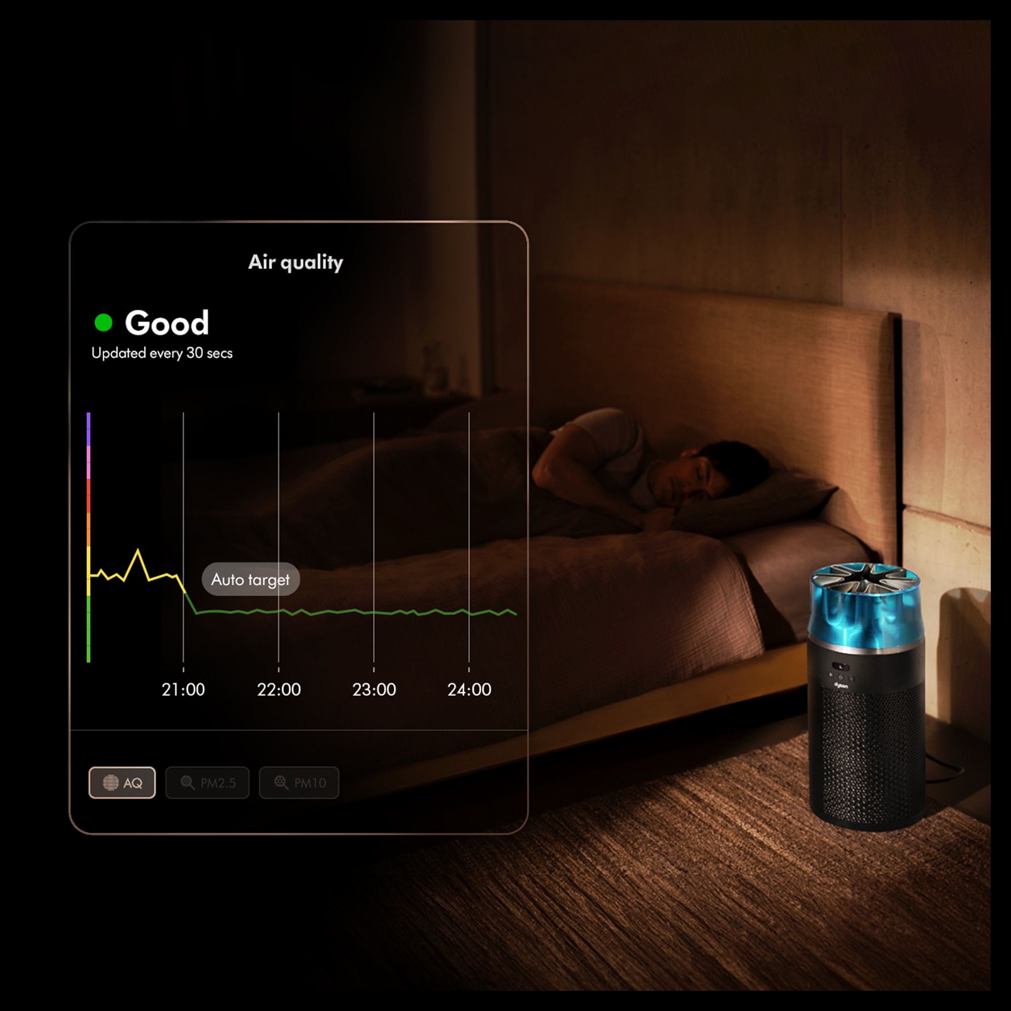 DYSON Luftreiniger »HushJet Purifier Compact HJ10« für 100 qm Räume Kompakt, Große Reichweite, Leises Arbeiten, App-Steuerung