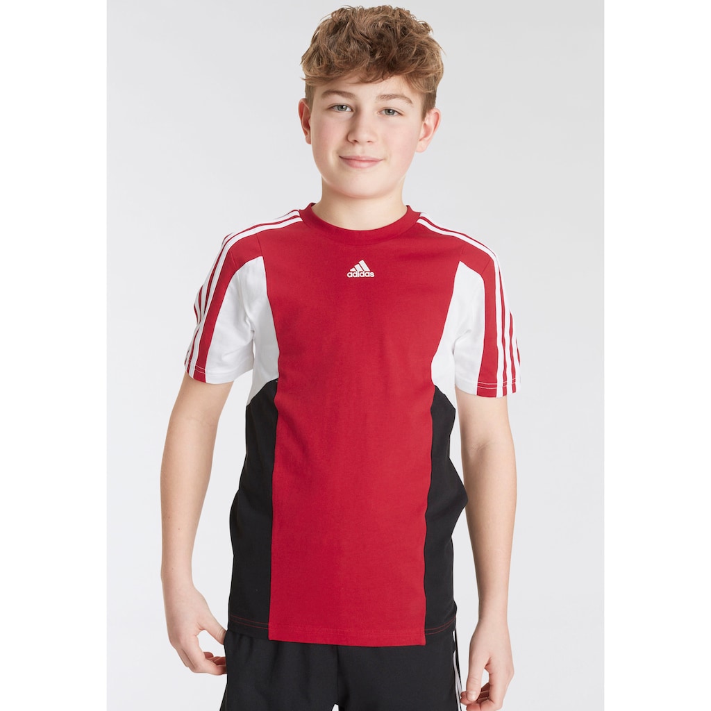 adidas Sportswear T-Shirt »COLORBLOCK 3-STREIFEN REGULAR FIT«