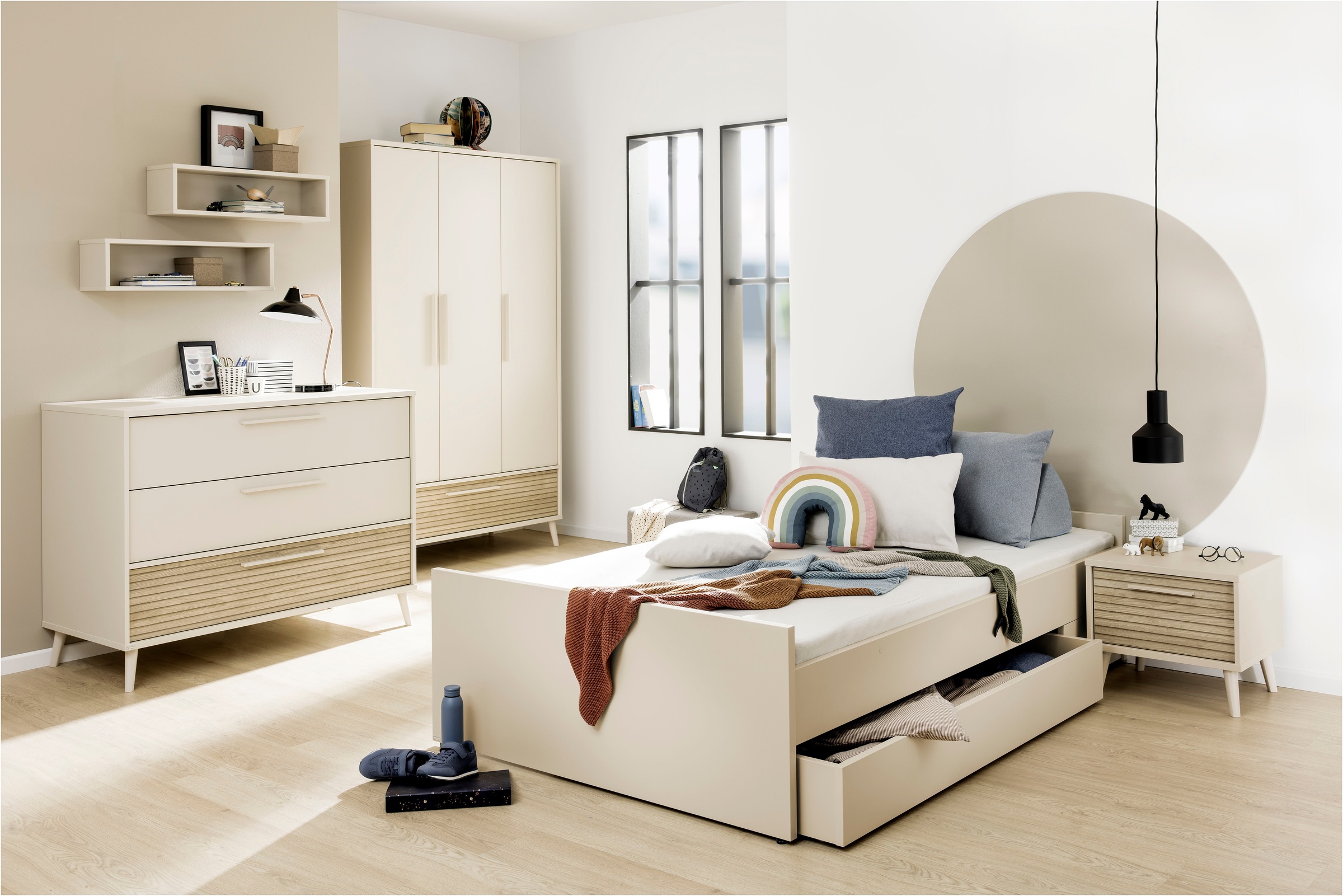 PAIDI Nachtkommode "EEFJE in Beige, Schublade mit Soft-Close" (B/H/T ca. 48 günstig online kaufen