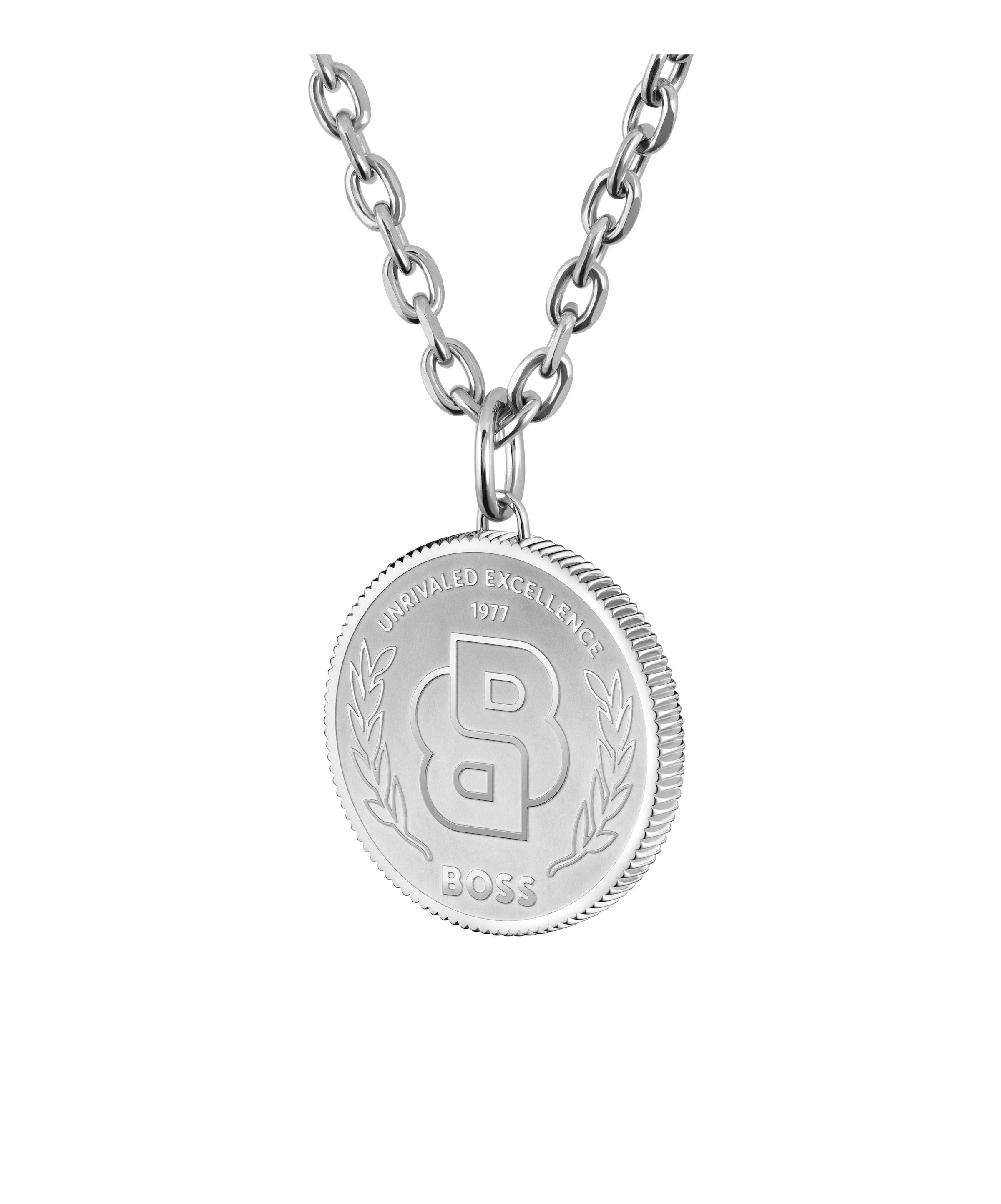 BOSS Kette mit Anhänger »DOUBLE B COIN«
