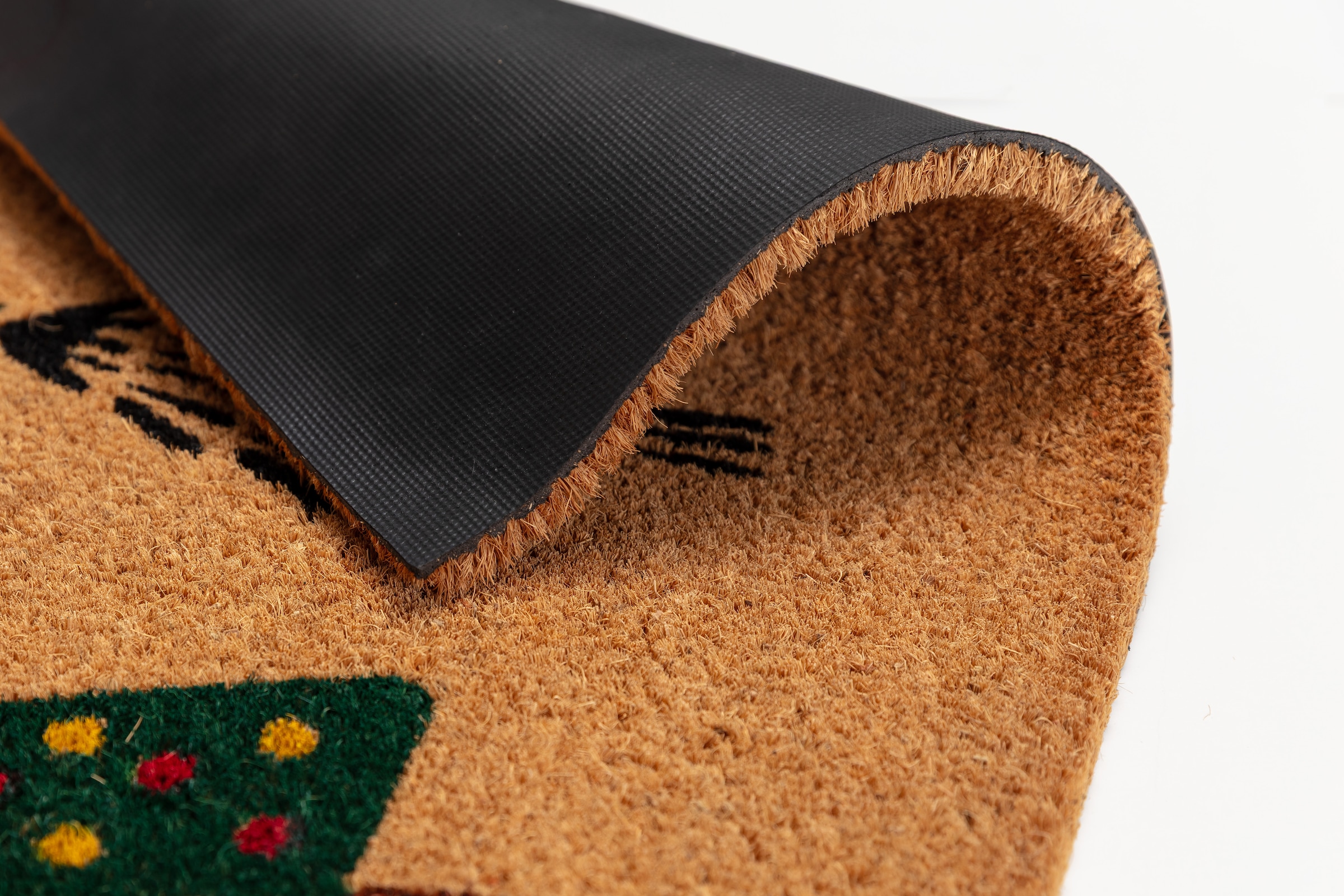 ASTRA Fußmatte »Kokosvelours  Tannenbäume  40x60« rechteckig 1,4 mm Höhe Kokos, Natürliches Material, Tannenbaum, Weihnachten