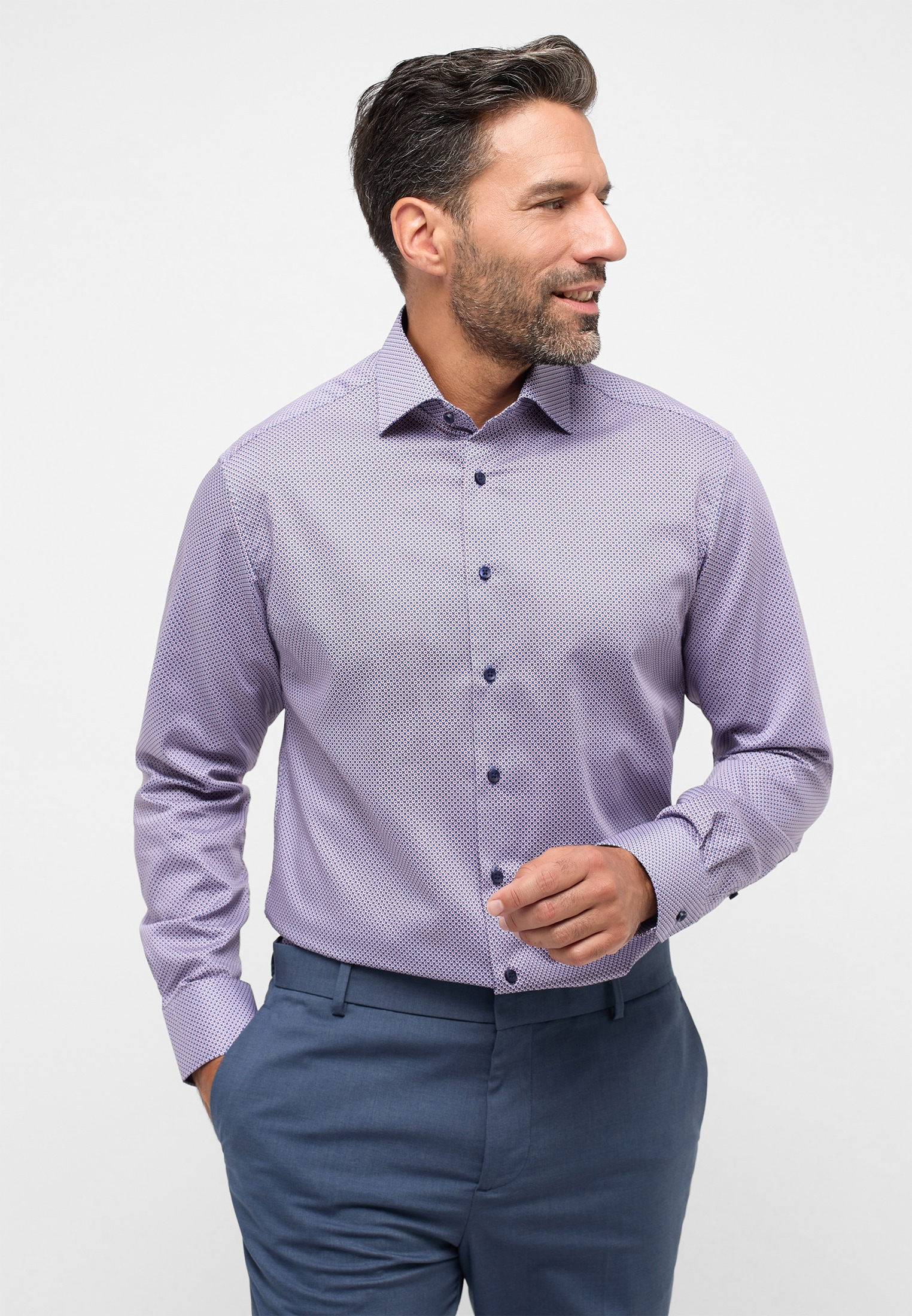 Eterna Langarmhemd "MODERN FIT" NON IRON (bügelfrei) günstig online kaufen