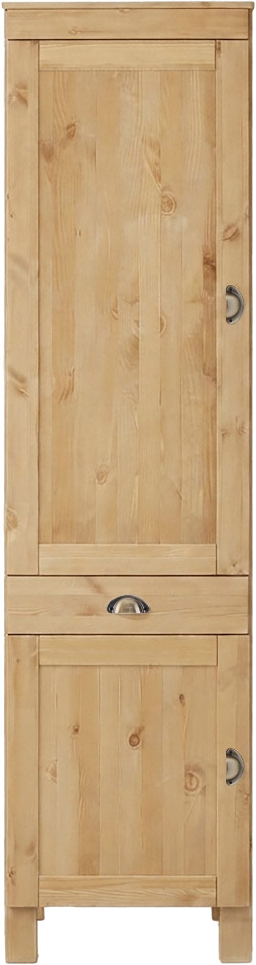 Home affaire Hochschrank »Oslo« 50 cm breit, in 2 Tiefen, 2 Türen, 1 Schublade, aus massiver Kiefer
