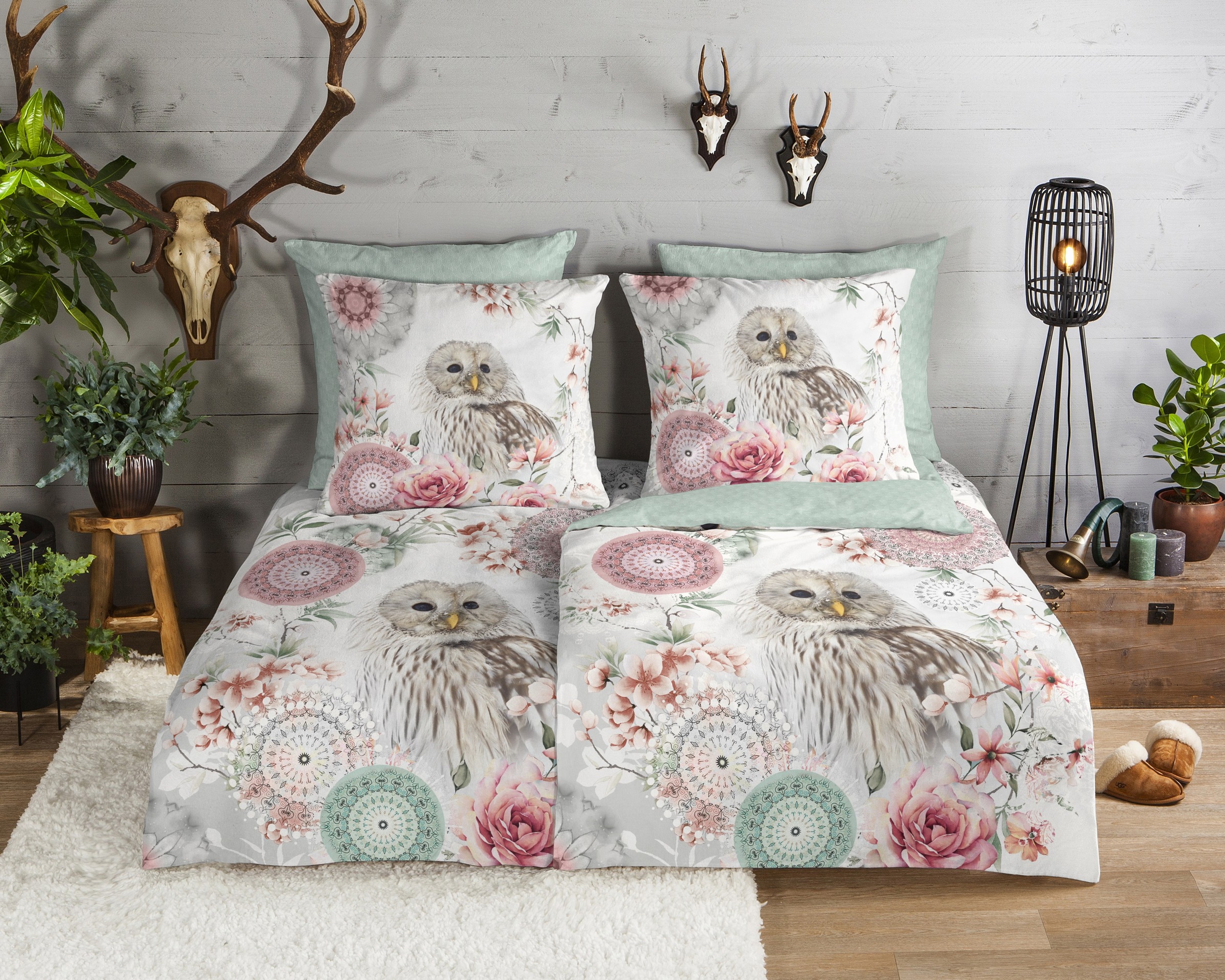 hip Wendebettwäsche "Omaira" 2 Stk. tlg. Flanell, Biber, Baumwolle, Warm, W günstig online kaufen