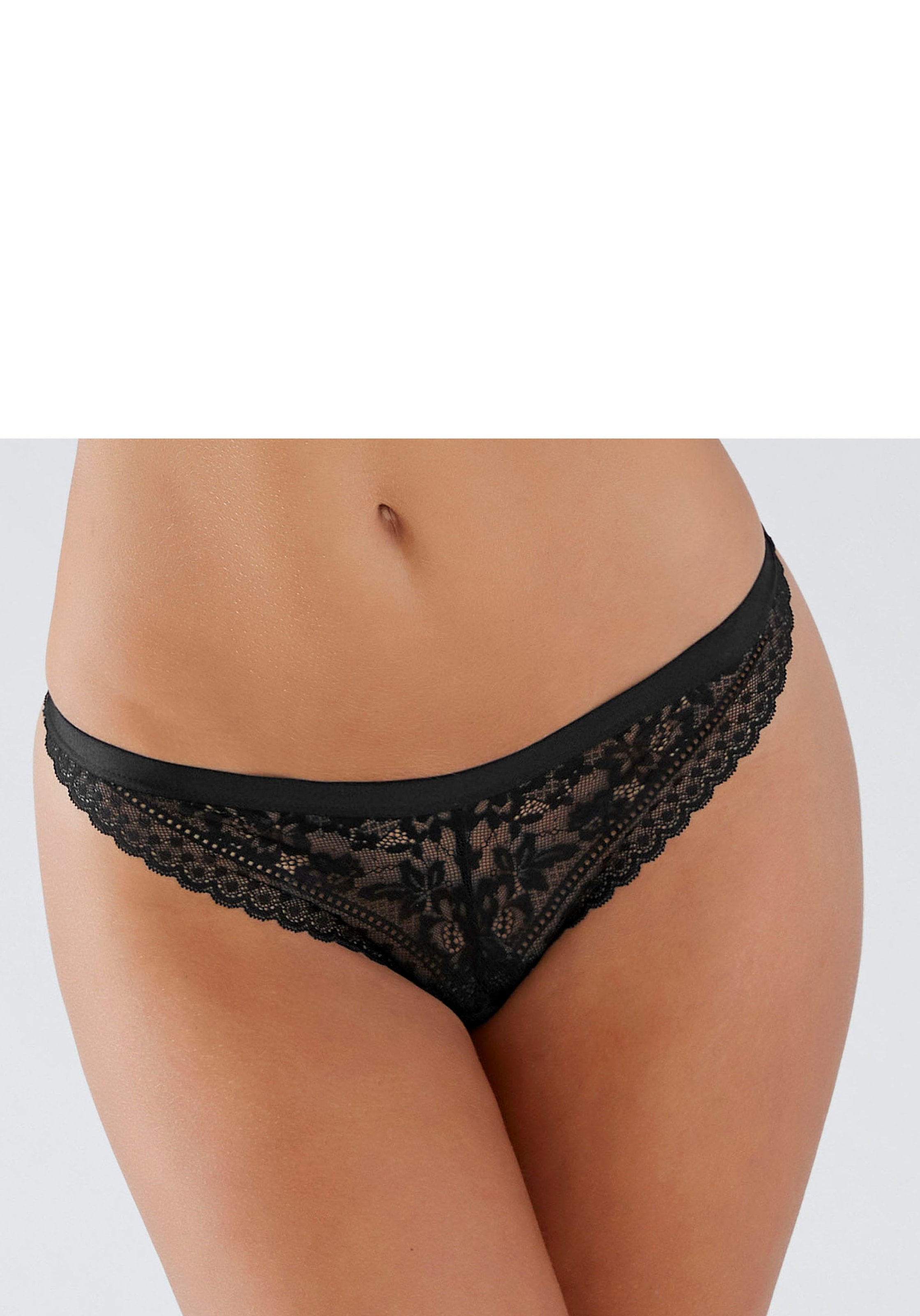 Vivance by Lascana String "Viola" aus Spitze, mit anteilig recyceltem Polyamid
