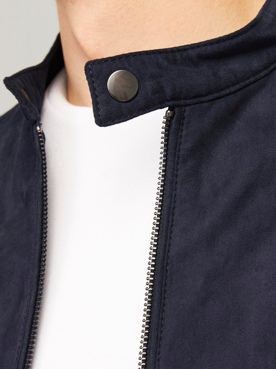 Jack & Jones Lederimitatjacke "JJEDYLAN CLEAN JACKET NOOS" ohne Kapuze mit günstig online kaufen