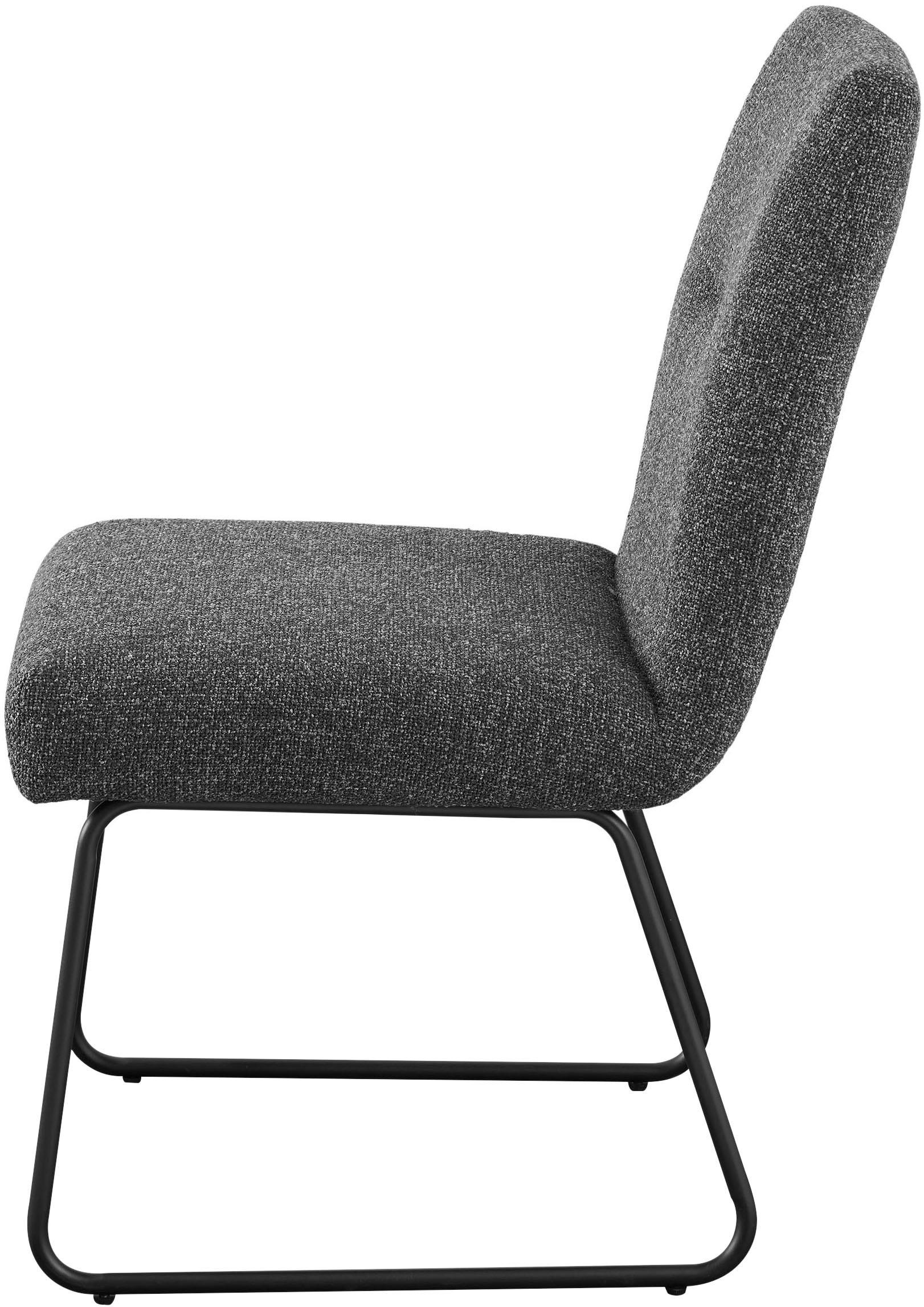 set one by Musterring Esszimmerstuhl »Tracy«, Webstoff, 2er-Set, Schlittengestell schwarz, Sitz aus Webstoff, B52 x T65 cm