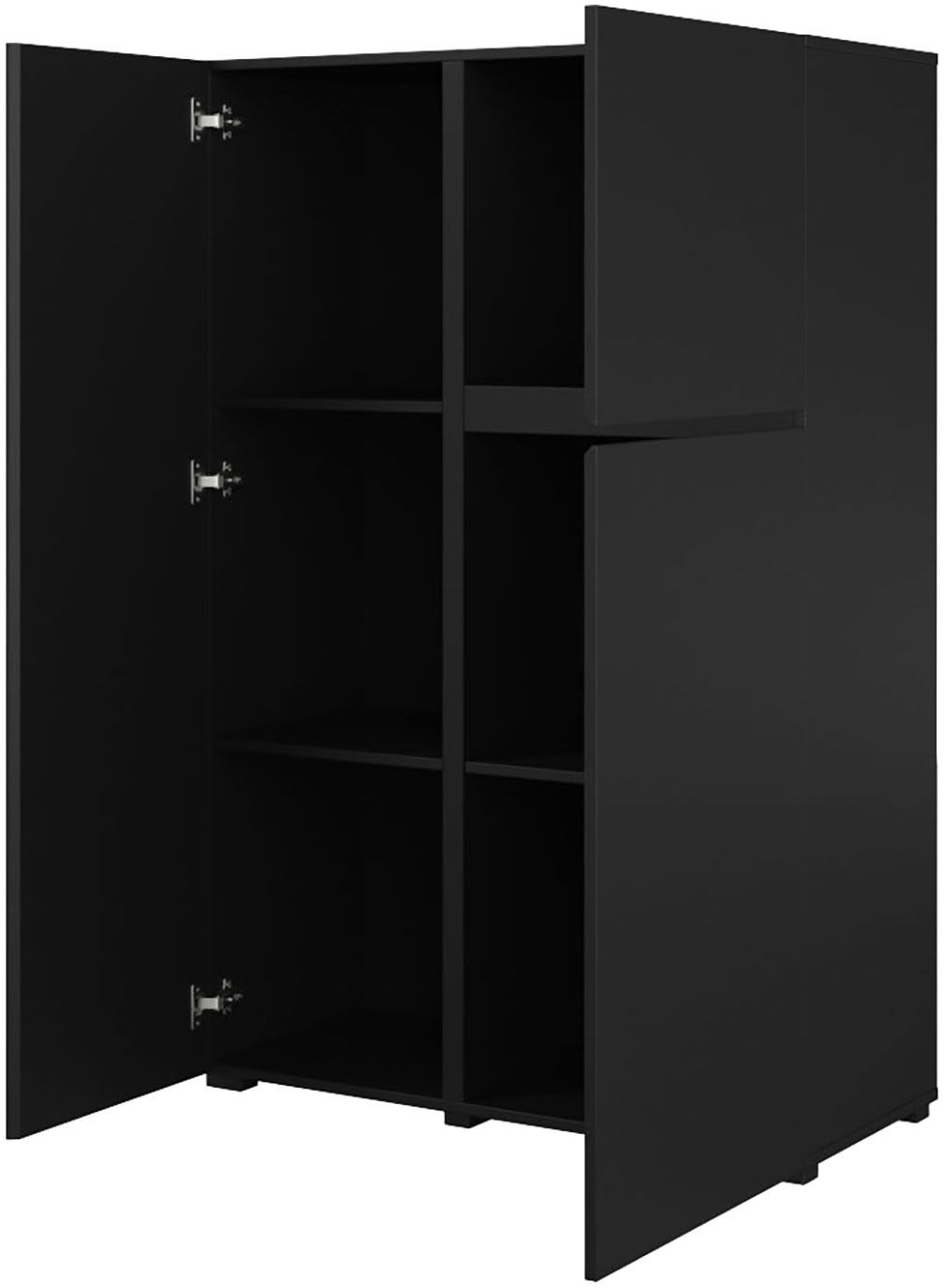INOSIGN Highboard »Metric, Breite 92cm, moderne grifflose Hochkommode 3 Türen,Highboard«, Hochschrank mit viel Stauraum, Einlegeböden verstellbar, Türkommode