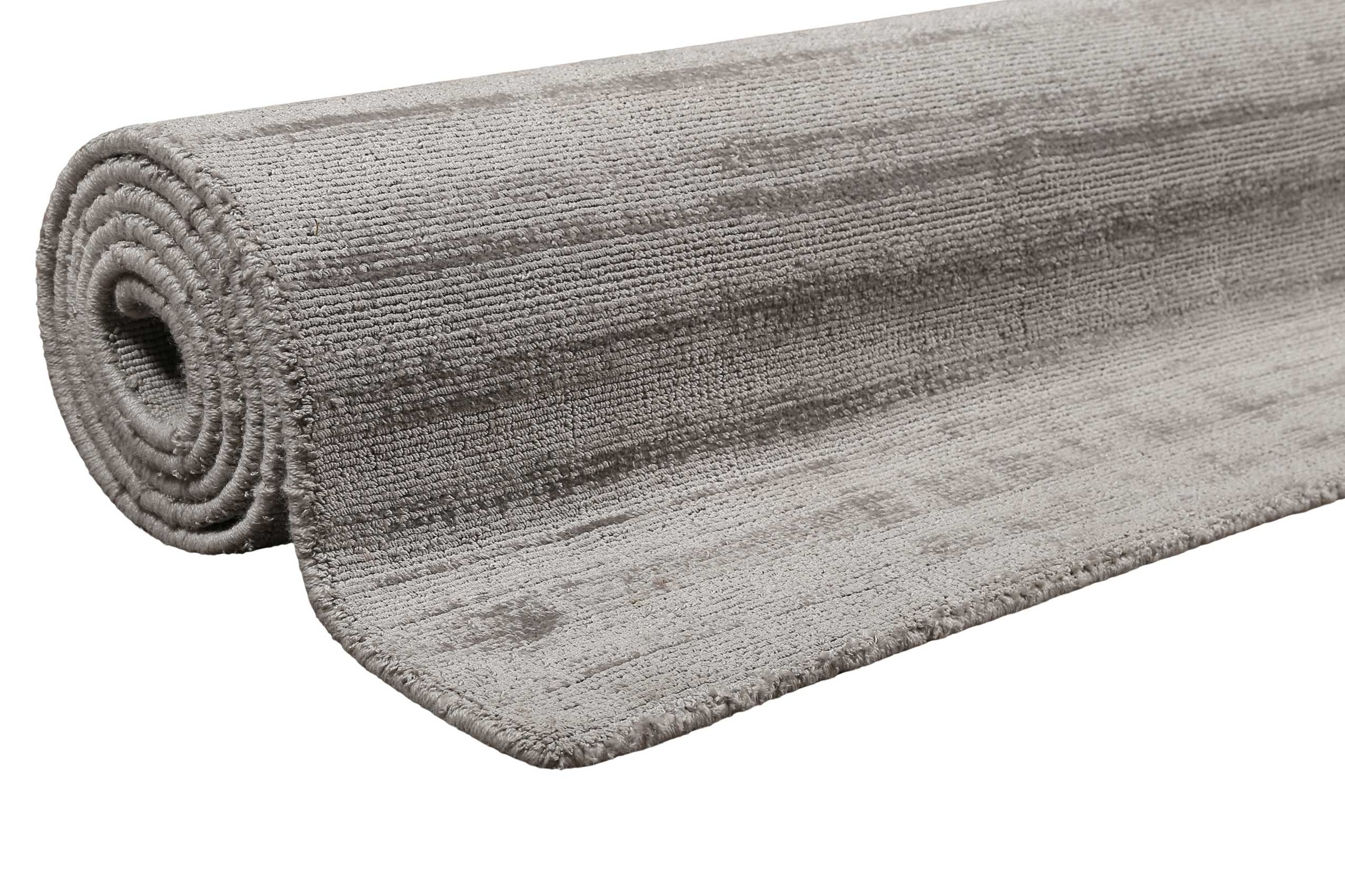Teppich ESPRIT "Gil, ESP-39954, auch als Läufer erhältlich", grau (hellgrau), B:110cm H:8mm L:170cm, Polyester, Teppiche, Teppich, handgewebt, seidig glänzend, schimmernde Farbbrillianz, Melangeeffekt 3