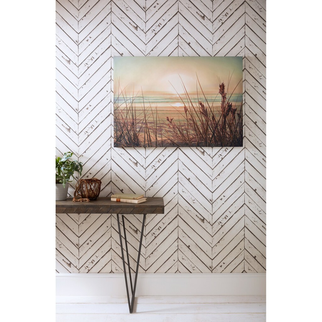 Art for the home Leinwandbild »Sand und Sonnenuntergang«, Natur