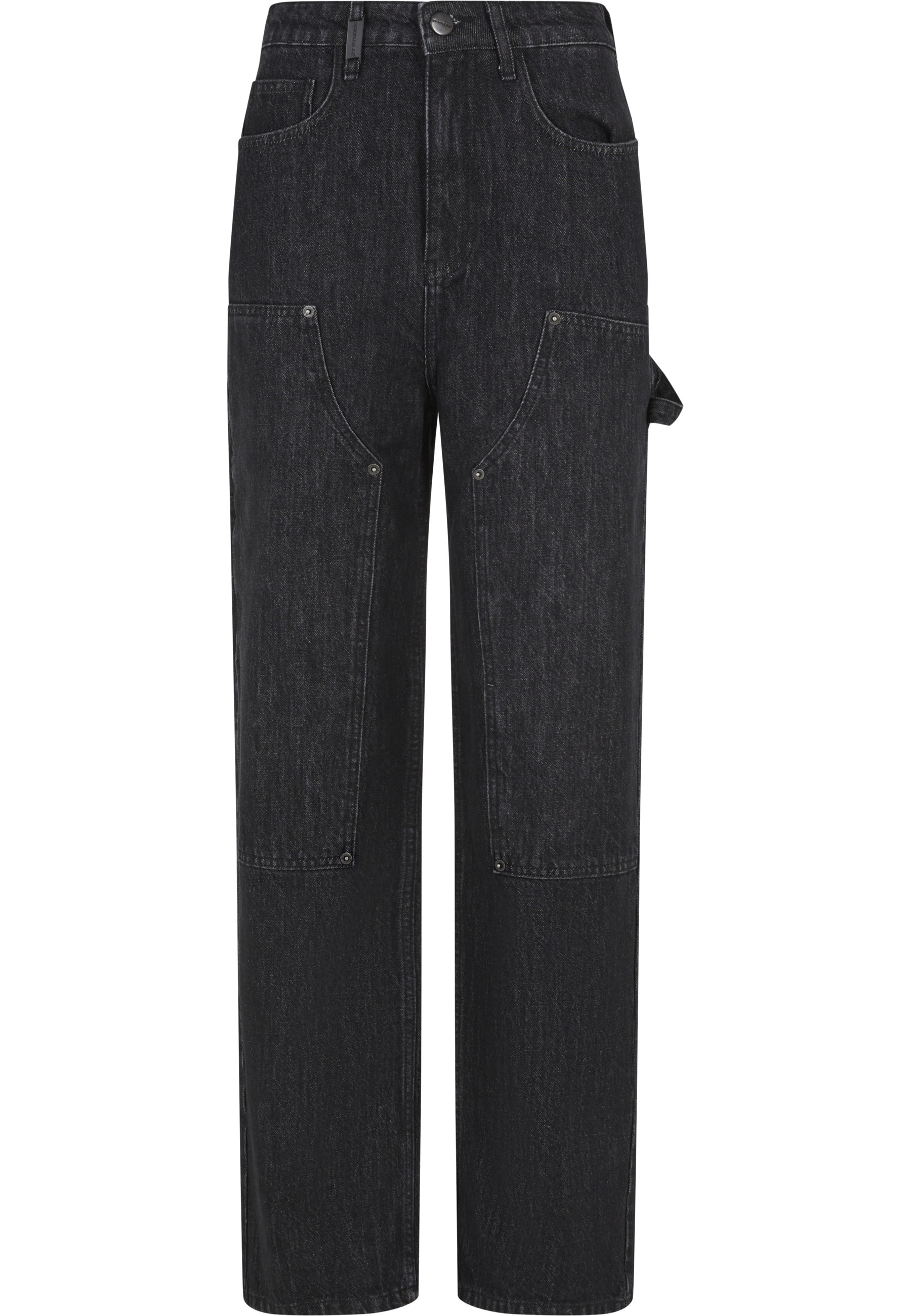 Bequeme Jeans 2Y STUDIOS "2Y Studios Uma Carpenter Jeans", Damen, Gr. 24, Normalgrößen, schwarz, 100% Baumwolle, unifarben, normal, Jeans