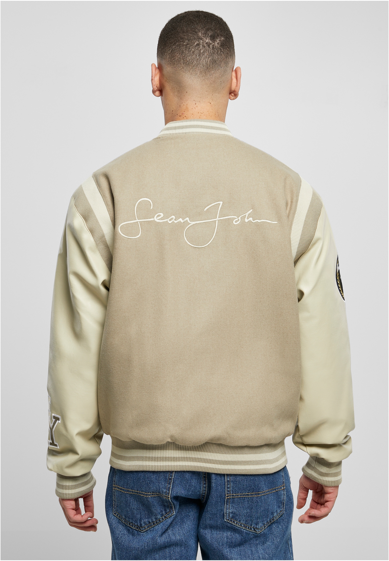 Sean John Allwetterjacke "Sean John Herren SJ Script Logo SJ Collegejacket" günstig online kaufen