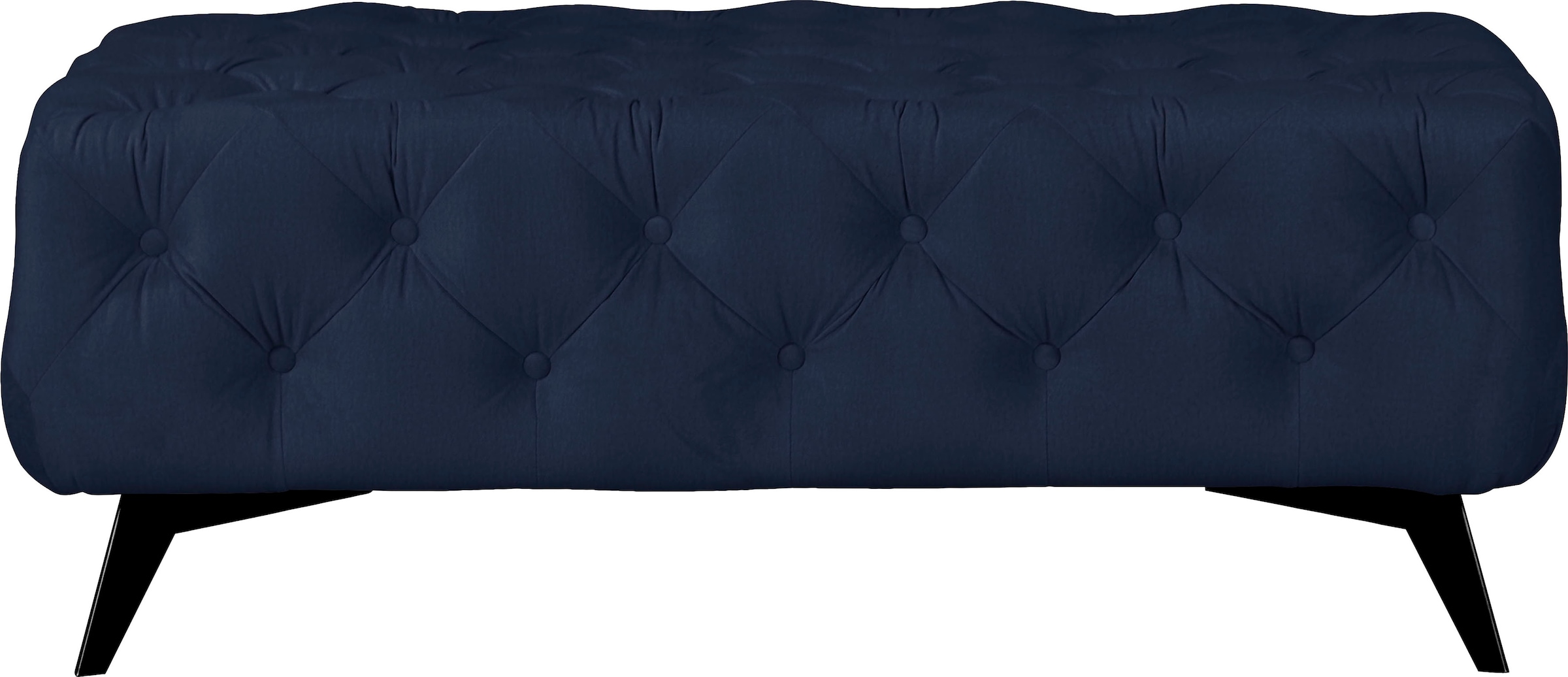 Home affaire Polsterhocker "Amaury" Chesterfield-Optik, Breite 120cm, Fußfa günstig online kaufen