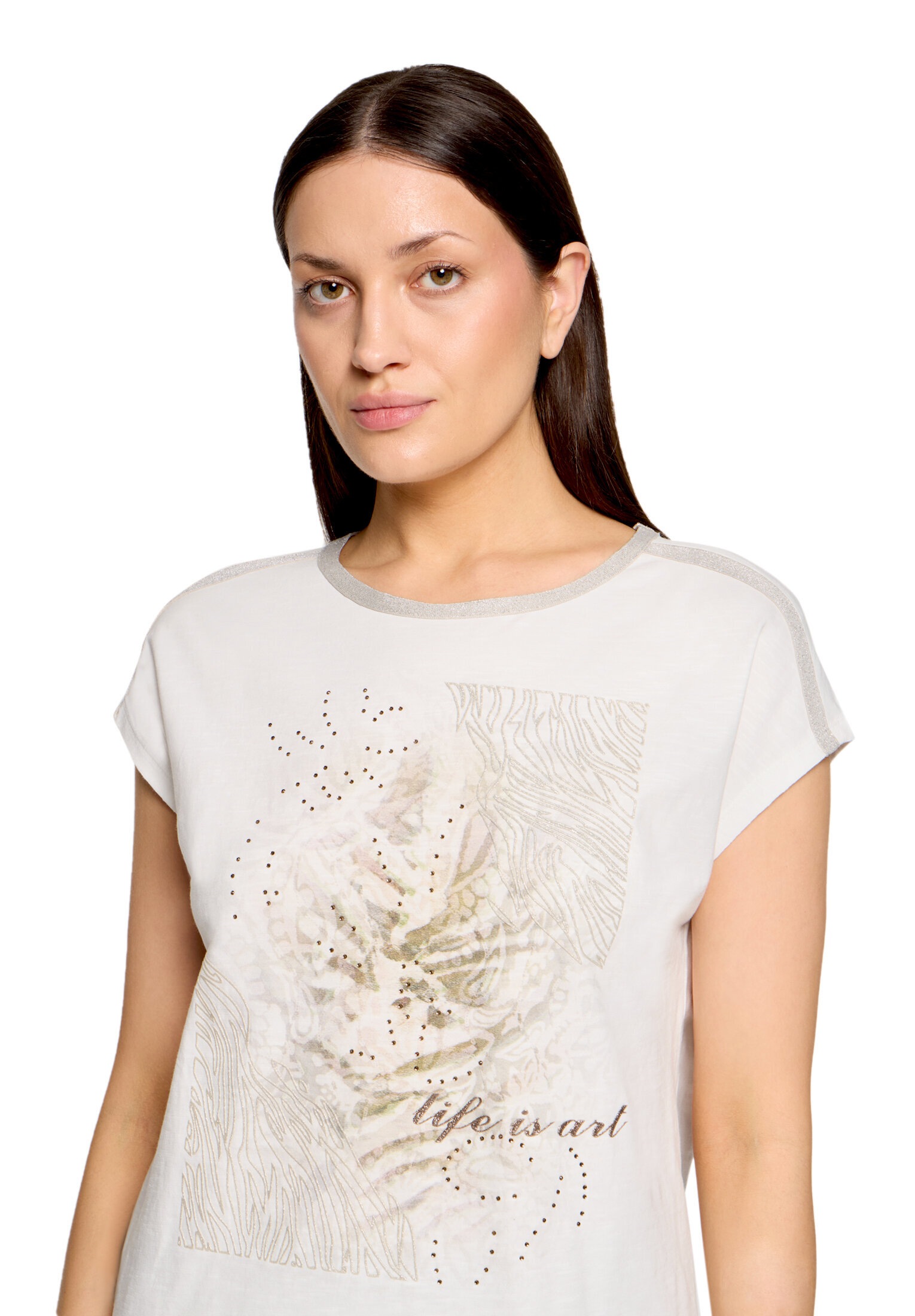 Cartoon Kurzarmshirt »Damen mit Placement« 1