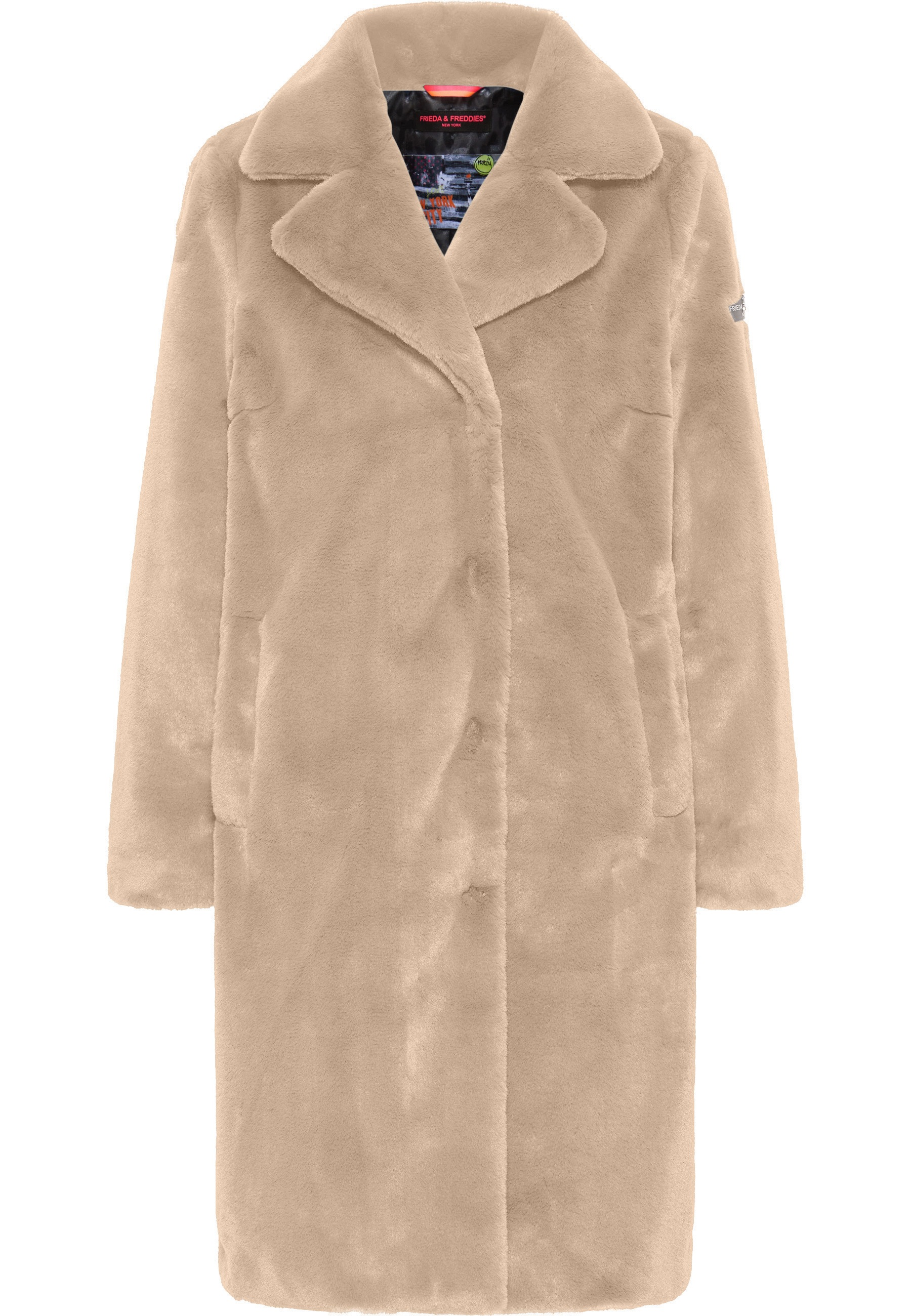 Frieda & Freddies Fellimitatmantel »Fake Fur Coat«