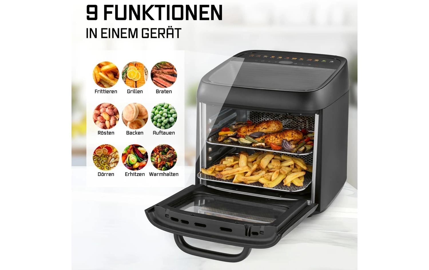 GOURMETmaxx Heißluftfritteuse »12,5 l« 1800 W