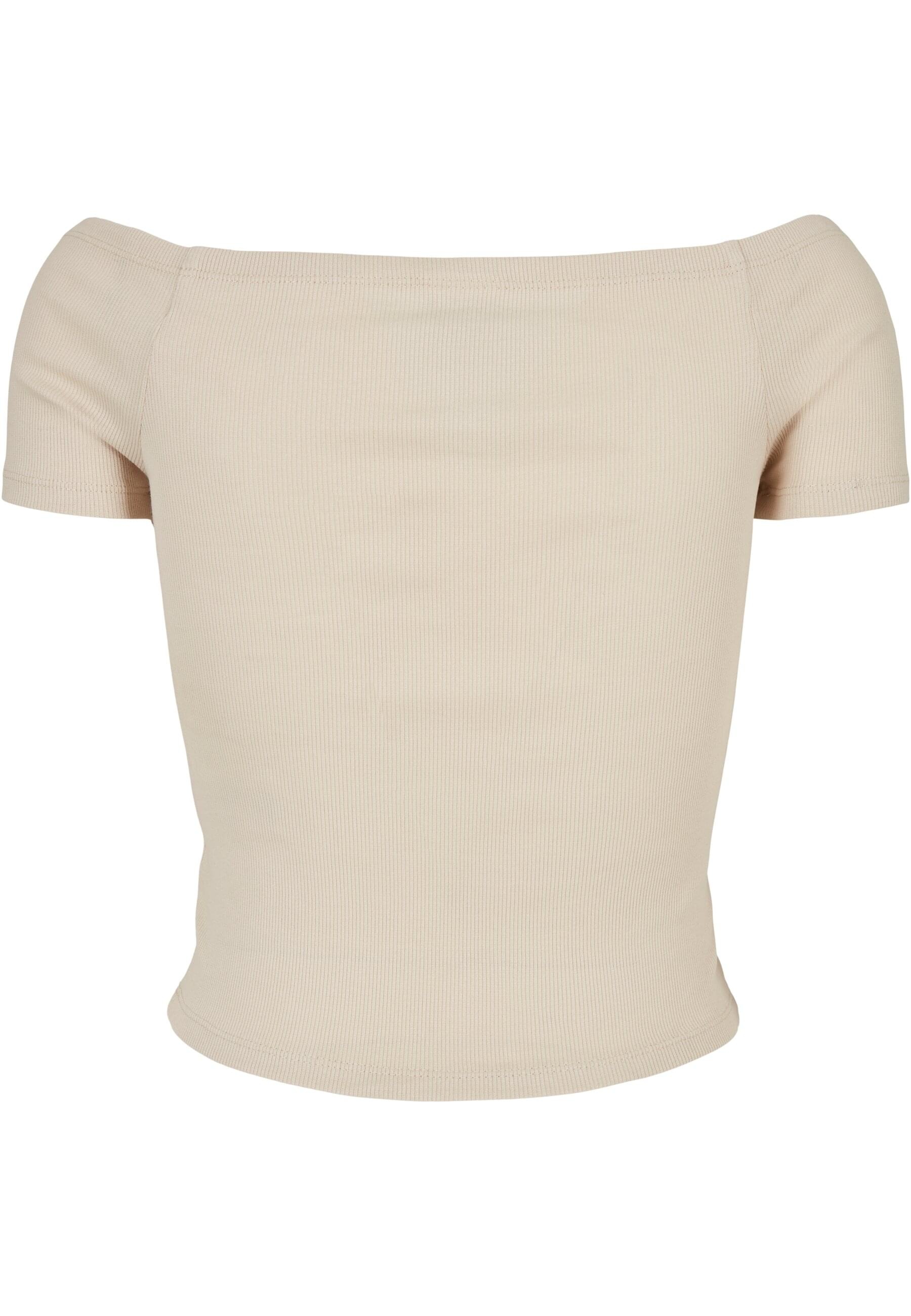 URBAN CLASSICS T-Shirt »Urban Classics Damen Ladies Off Shoulder Rib Tee«