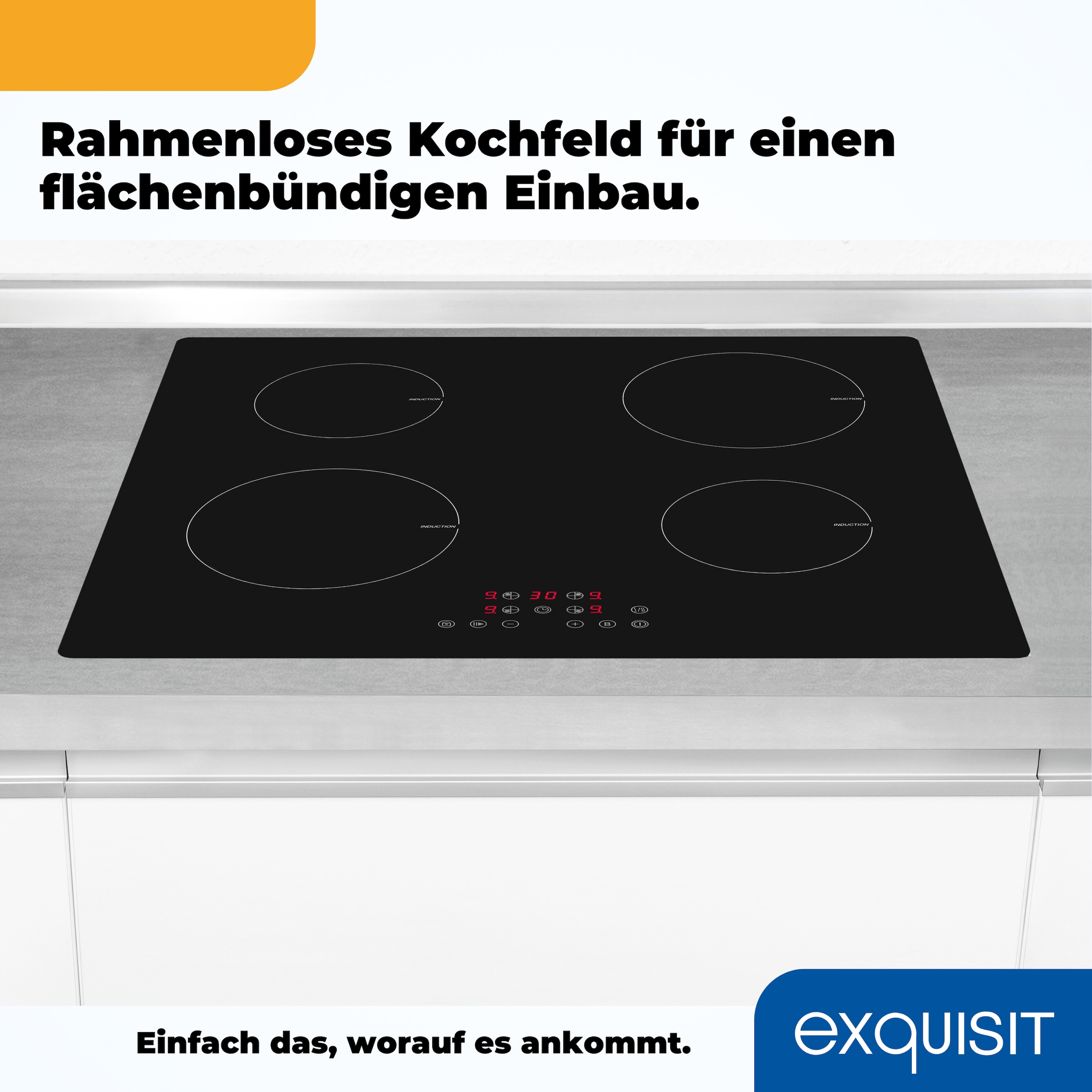 exquisit Backofen-Set »EBE 65-1 H«, mit Teleskopauszug nachrüstbar
