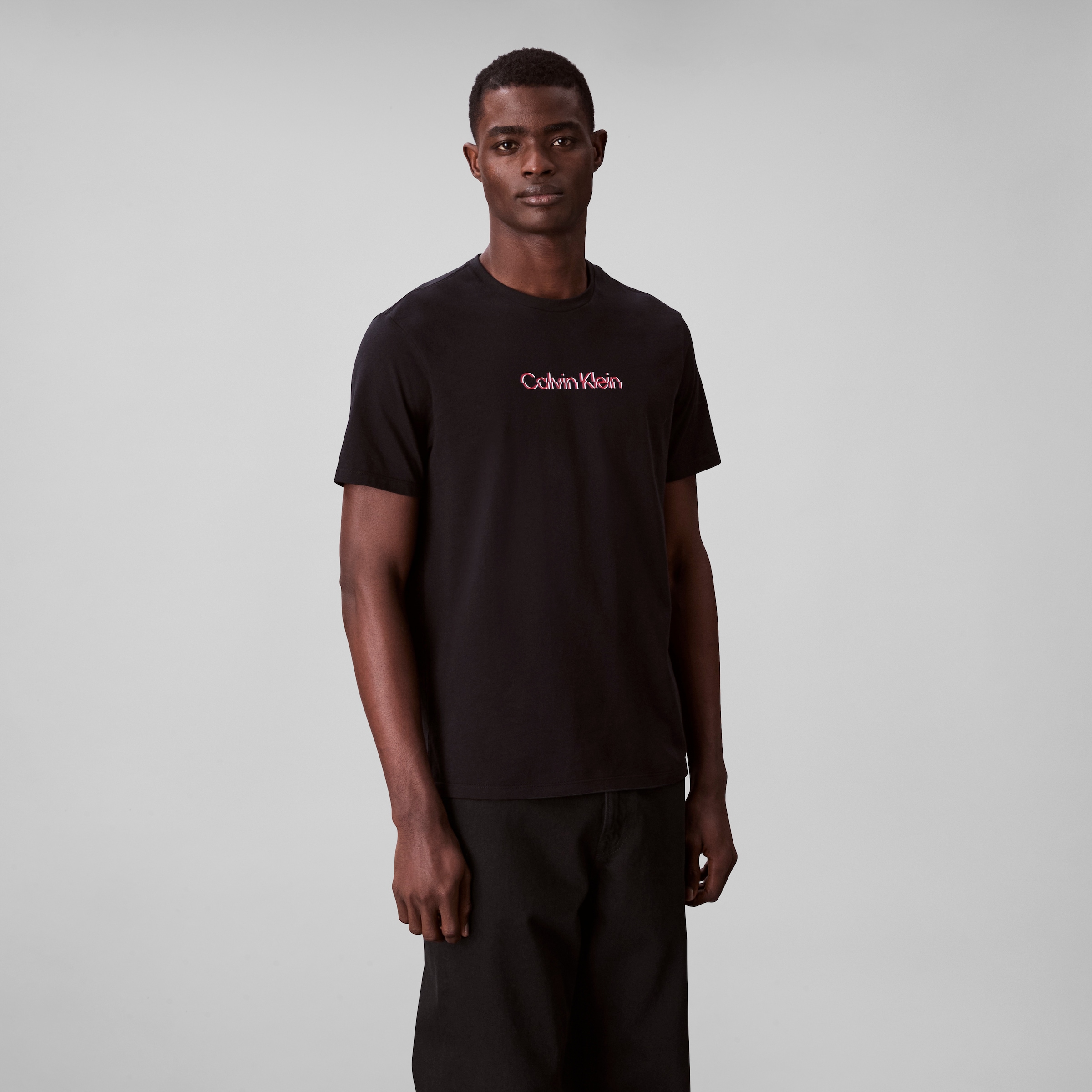 Calvin Klein Jeans T-Shirt »SS GLITCHED LOGO EU CLASSIC TEE«, Mit Rundhalsausschnitt