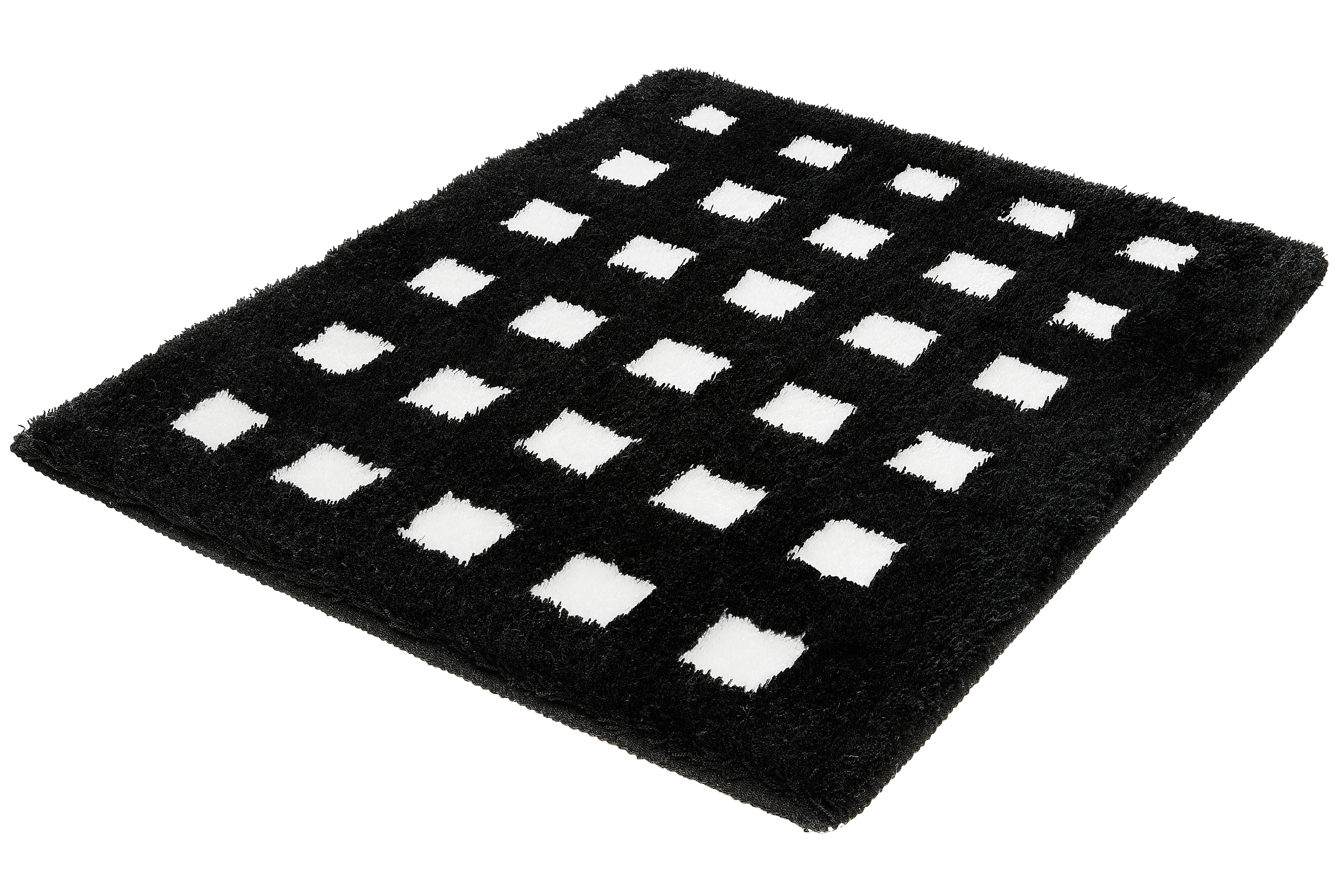 Kleine Wolke "Boxes, Badvorleger, Badezimmer Teppich" Höhe 20 mm rutschhemmend beschichtet fußbodenheizungsgeeignet Badteppich, modernes Design, Hoch/Tief Effekt