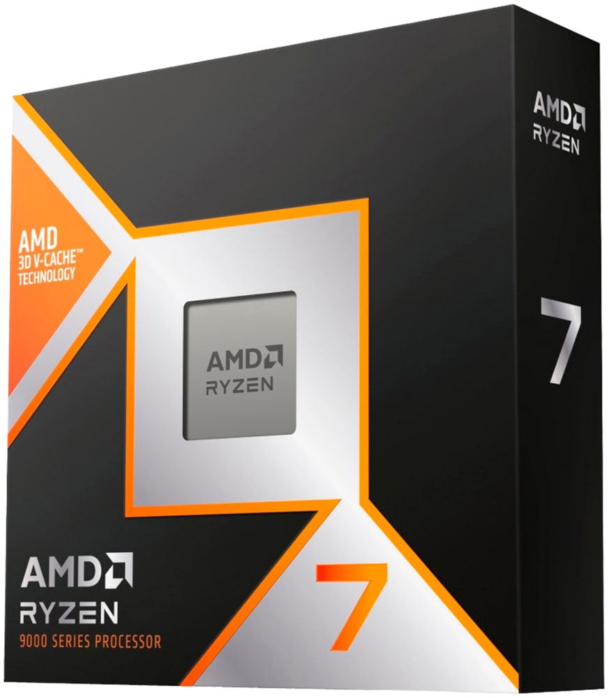 AMD Prozessor "Ryzen 7 9800X3D", schwarz (silberfarben), B:40mm H:40mm, Prozessoren - Einheitsgröße