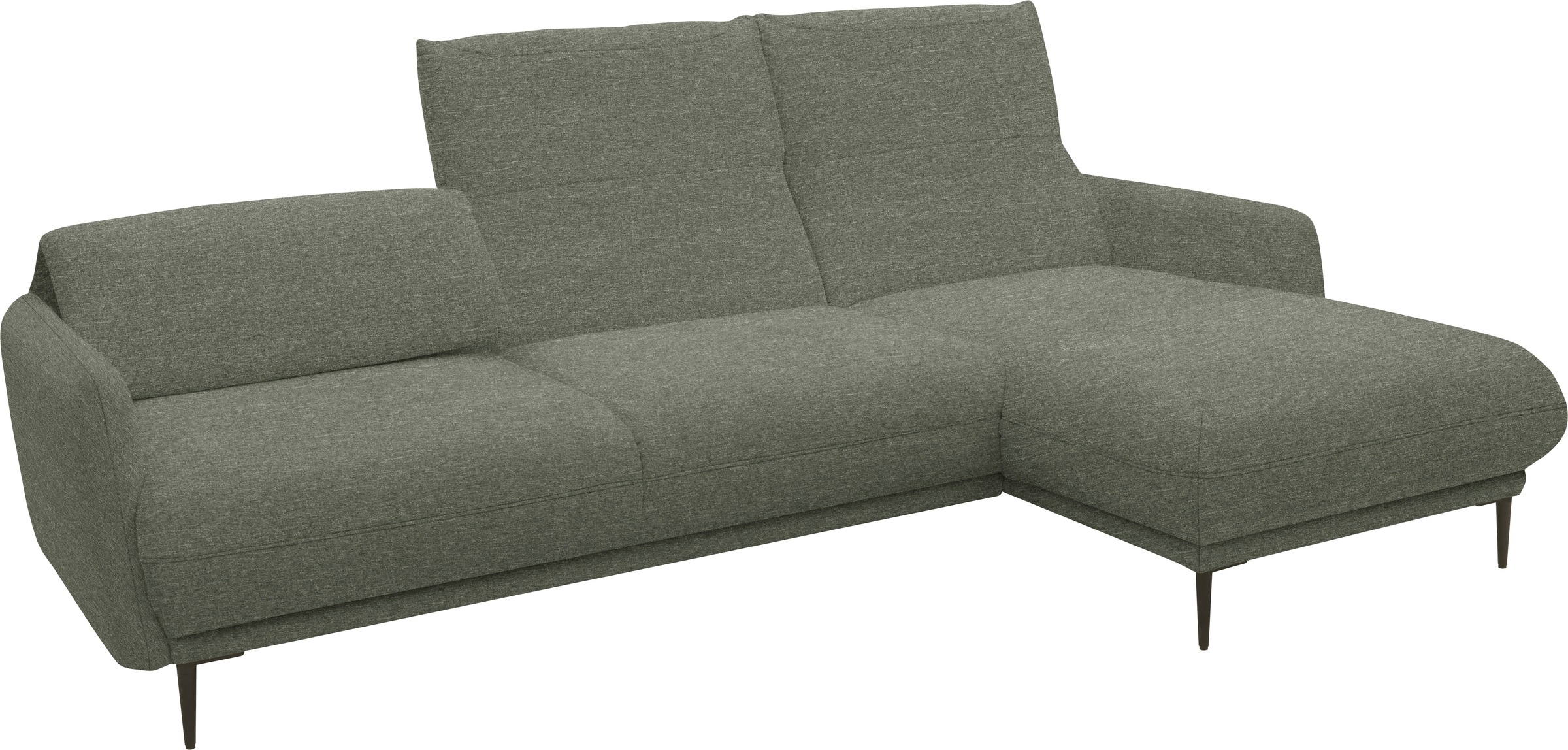 andas Ecksofa »Skovsende Sitzbreite 245 cm, Rückenlehne stufenlos hochklappbar für«, individuellen Sitzkomfort Kopfteilverstellung, L-Form