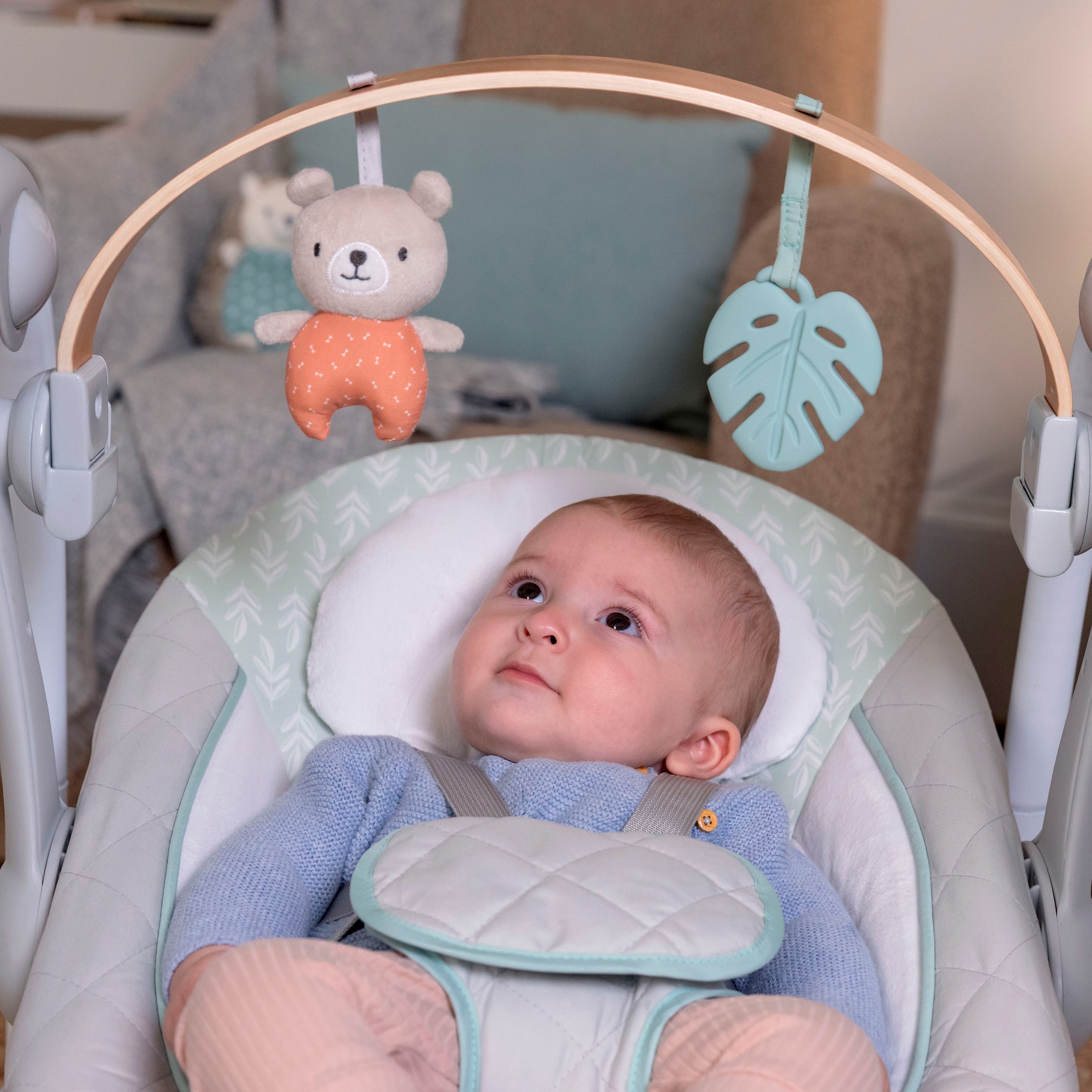 ingenuity Babywippe »Cozy Spot Swing 'n Go Portable Swing«, bis 9 kg, mit Sound-Effekt