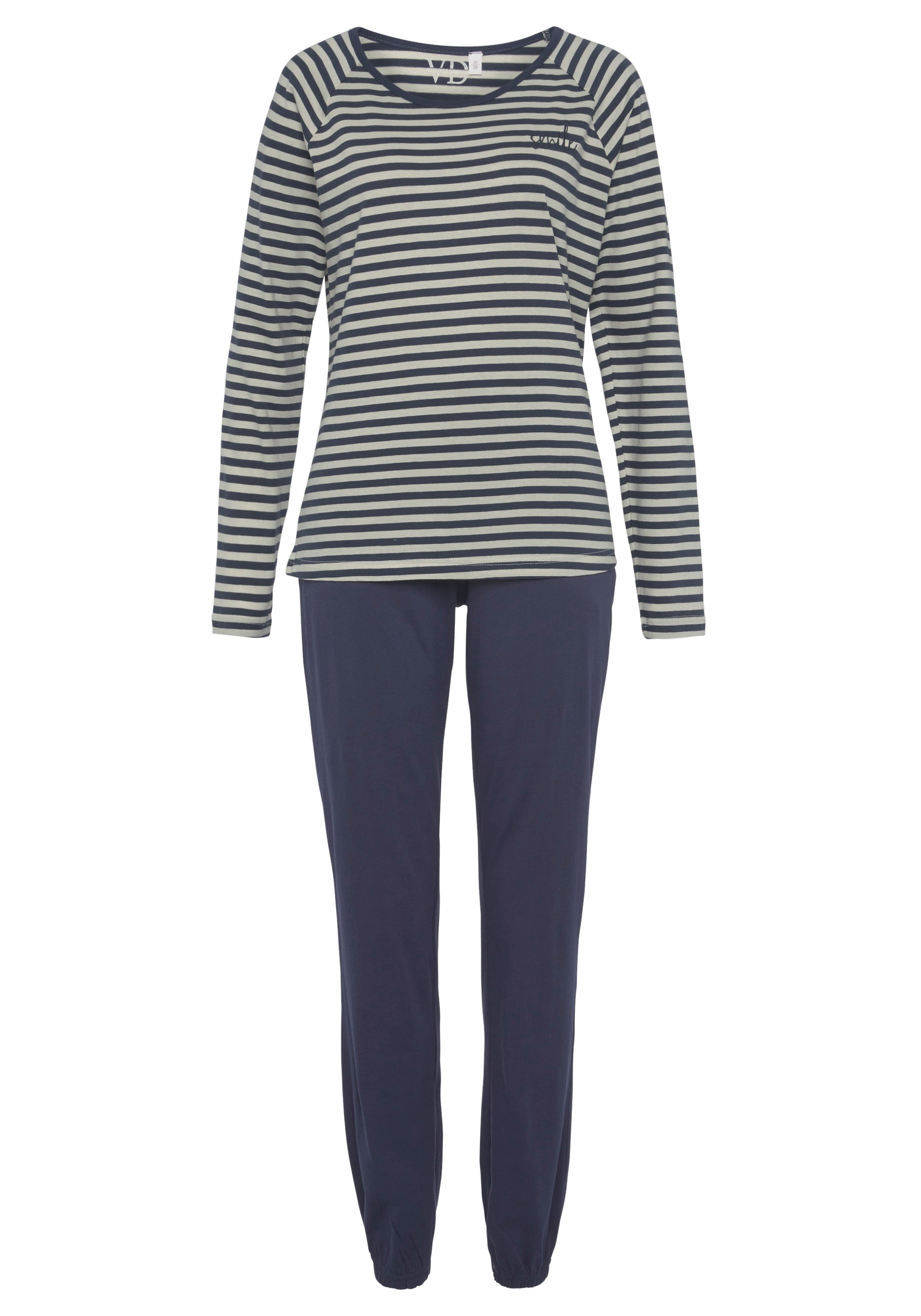 Vivance Dreams Pyjama 1-teilig, mit garngefärbten Streifen günstig online kaufen