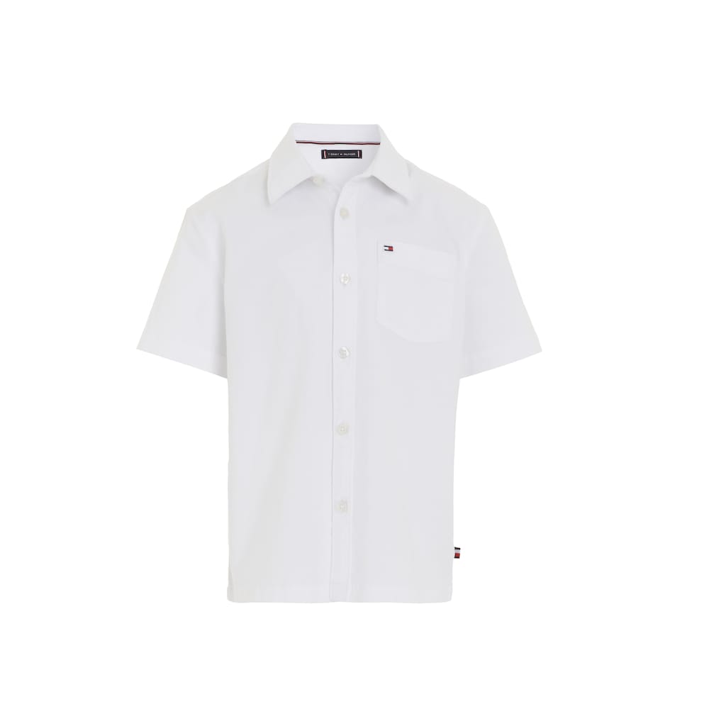 Tommy Hilfiger Kurzarmhemd »SOLID OXFORD SHIRT S/S«, Kinder bis 16 Jahre