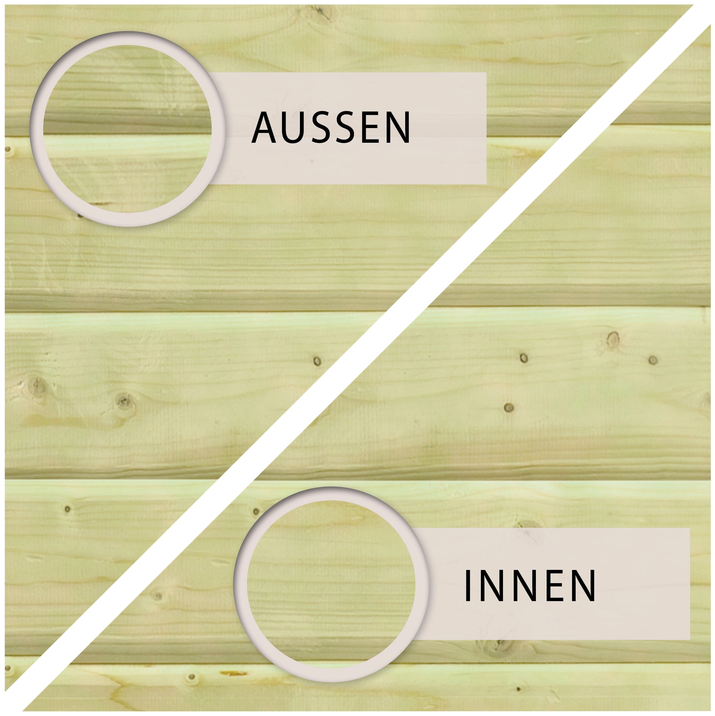 Karibu Rechteckpool »Malta BxLxH: 353x530x124 cm«, (Set, 5 tlg.), 44 mm starke kesseldruckimprägnierte Holzbohlen aus Fichtenholz