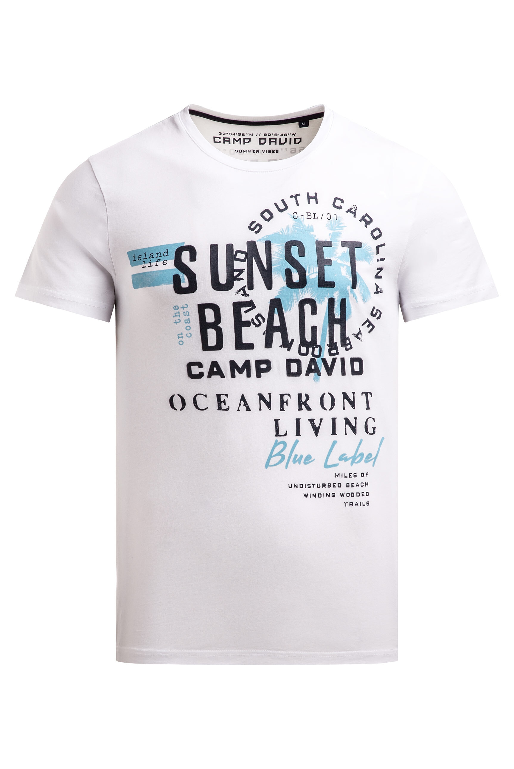 CAMP DAVID Rundhalsshirt aus Baumwolle