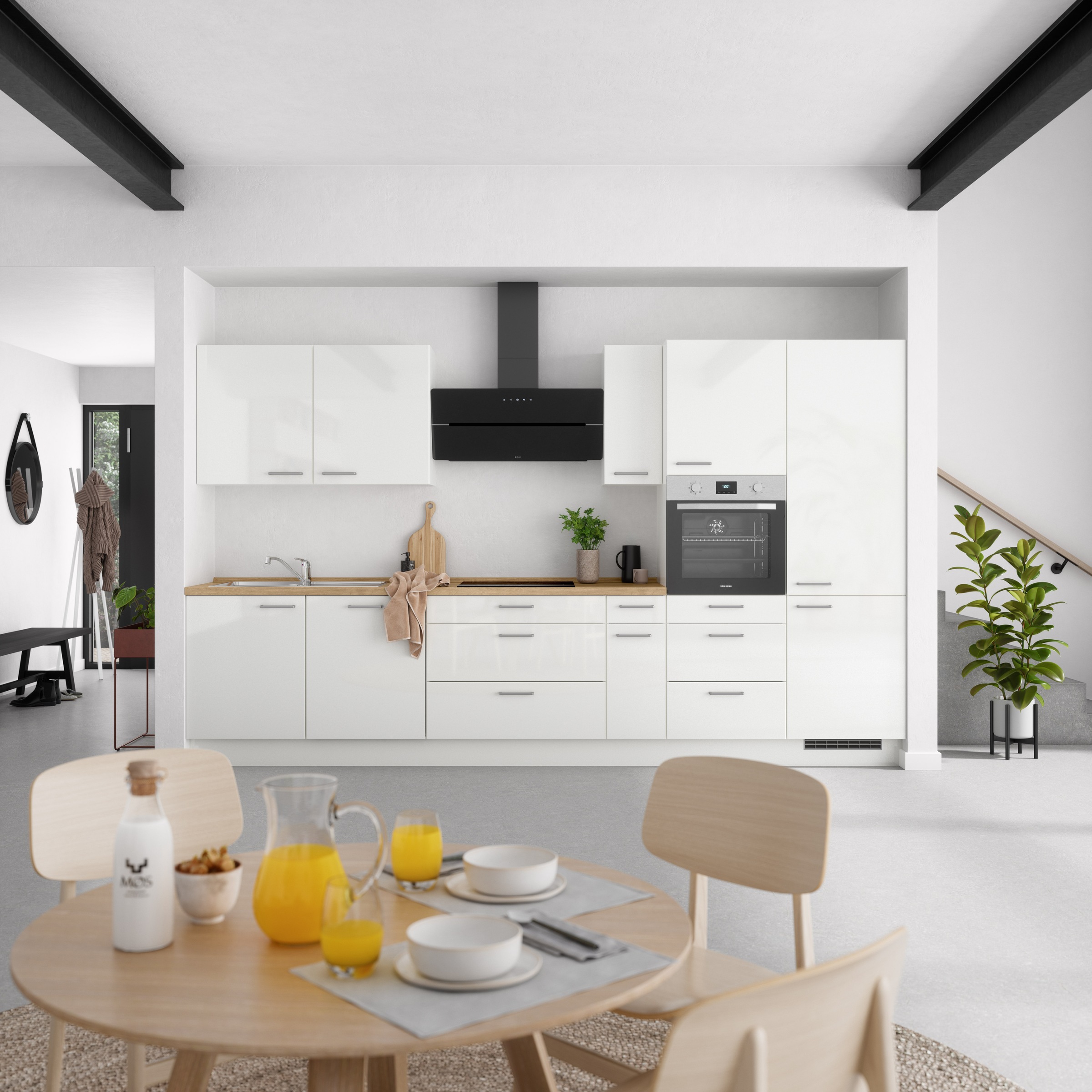 nobilia Küchenzeile ""Flash II" mit Hochglanz Fronten" vormontiert, Ausrich günstig online kaufen