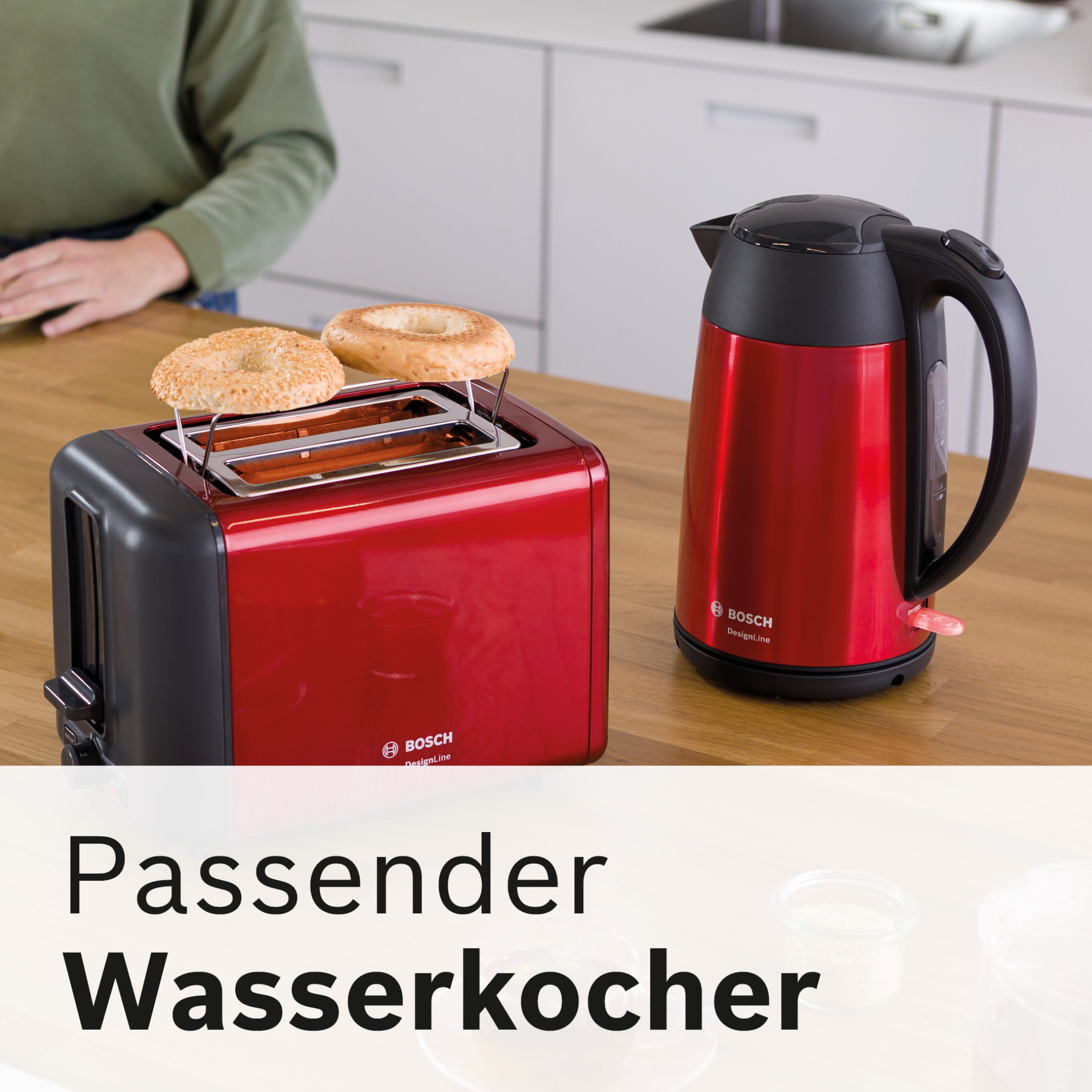BOSCH Toaster »TAT3P424DE DesignLine« 2 kurze Schlitze 820 W