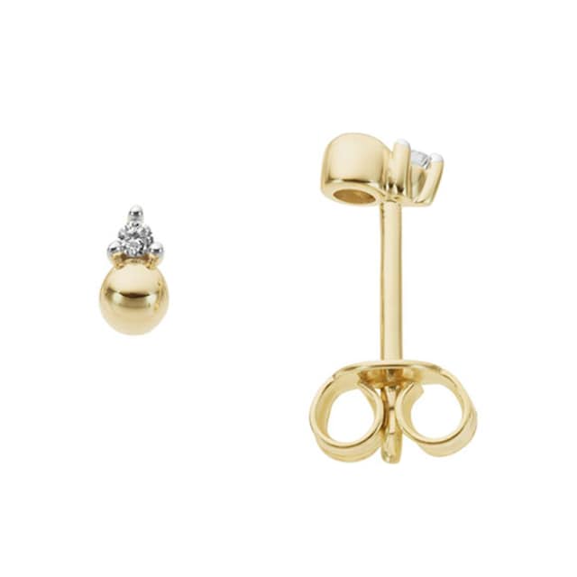 Firetti Paar Ohrstecker »Schmuck Geschenk Gold 333 Ohrschmuck Kugel Dreieck  Solitär«, zu Kleid, Shirt, Jeans, Sneaker! Anlass Geburtstag Weihnachten  online kaufen | BAUR