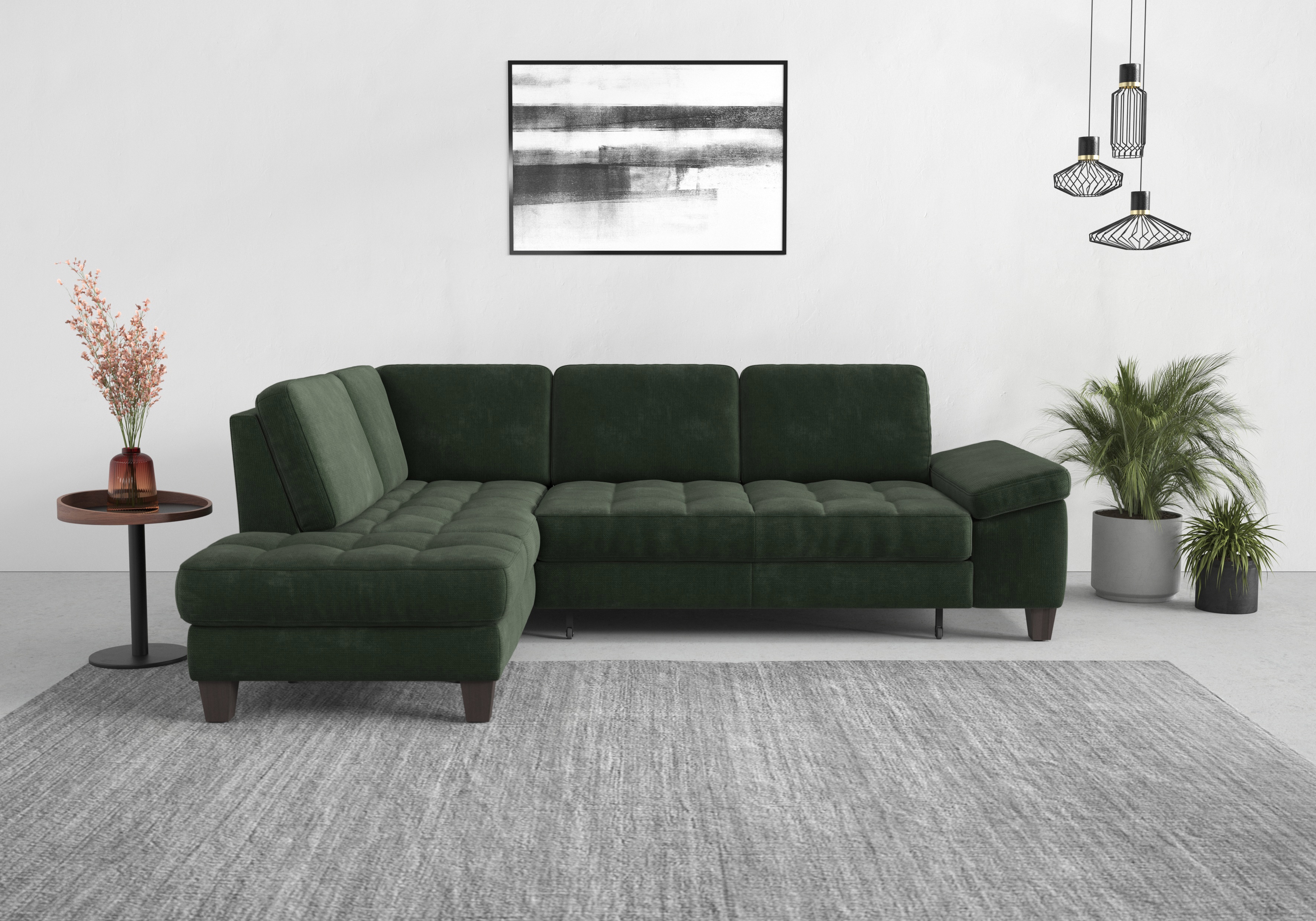 sit&more Ecksofa "Westham L-Form" mit Ottomane, mit oder ohne Schlaffunktion, Bettkasten, Verstellung