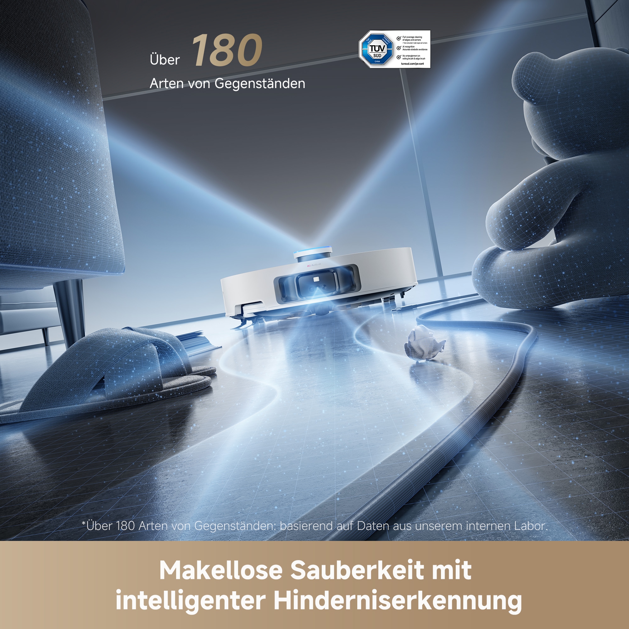 Dreame Wischroboter »L50 Pro Ultra«, 19500Pa Saugkraft, Vollautomatische Basisstation, Reinigung bei 75° C