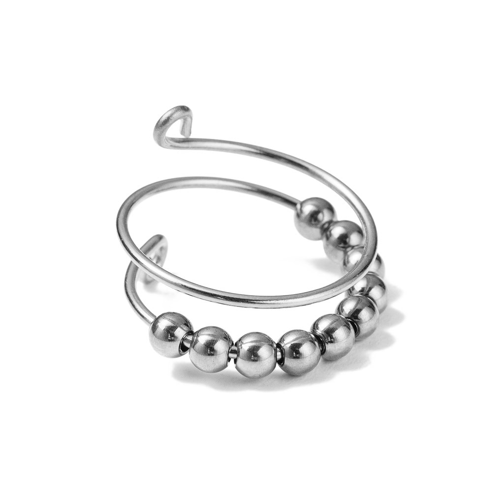 Firetti Fingerring »Schmuck Geschenk Edelstahl Ring Anti-Stress Meditationsring«