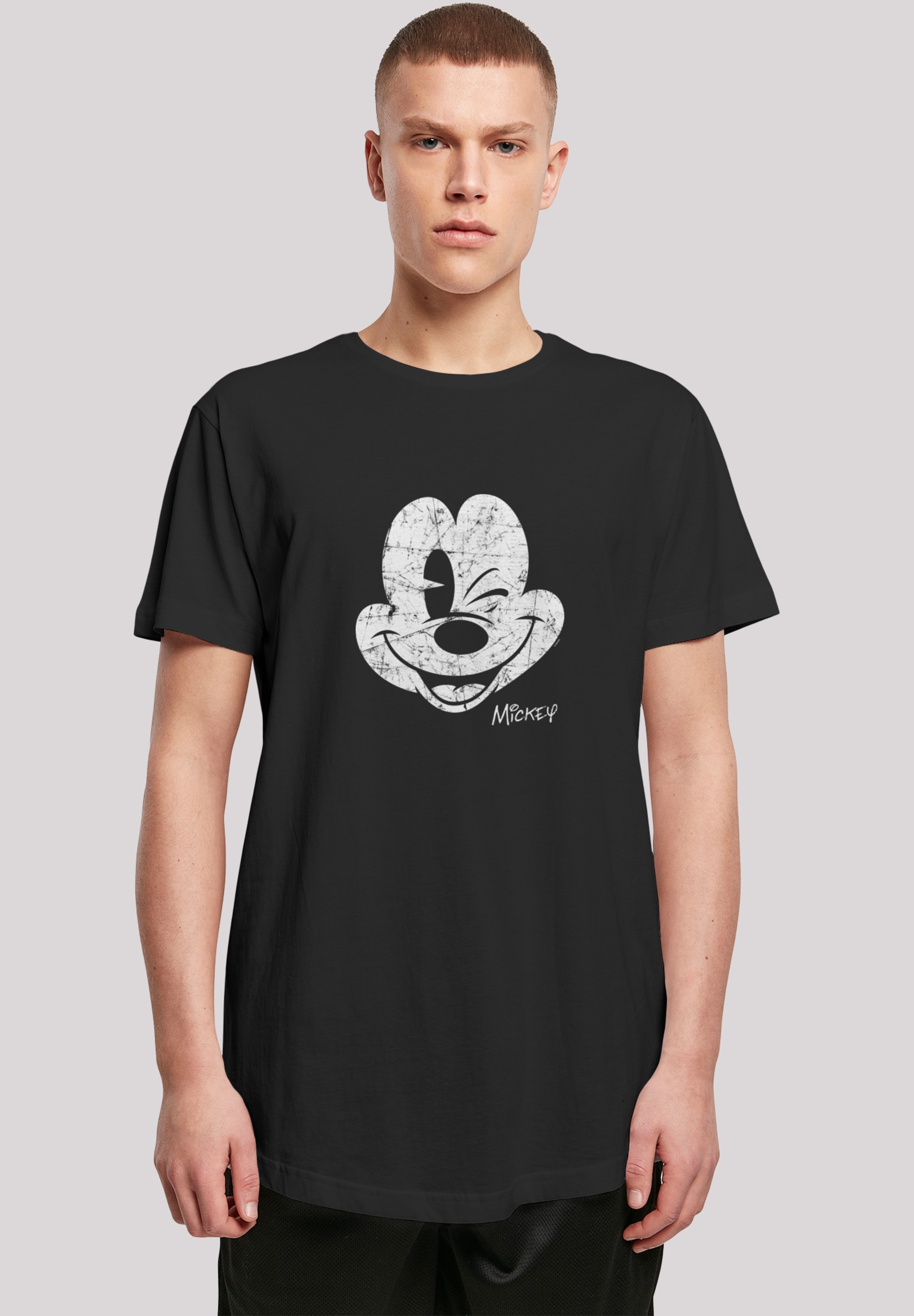 Since T-Shirt Black F4NT4STIC BAUR Print \'«, Mouse | Friday »Mickey Beaten
